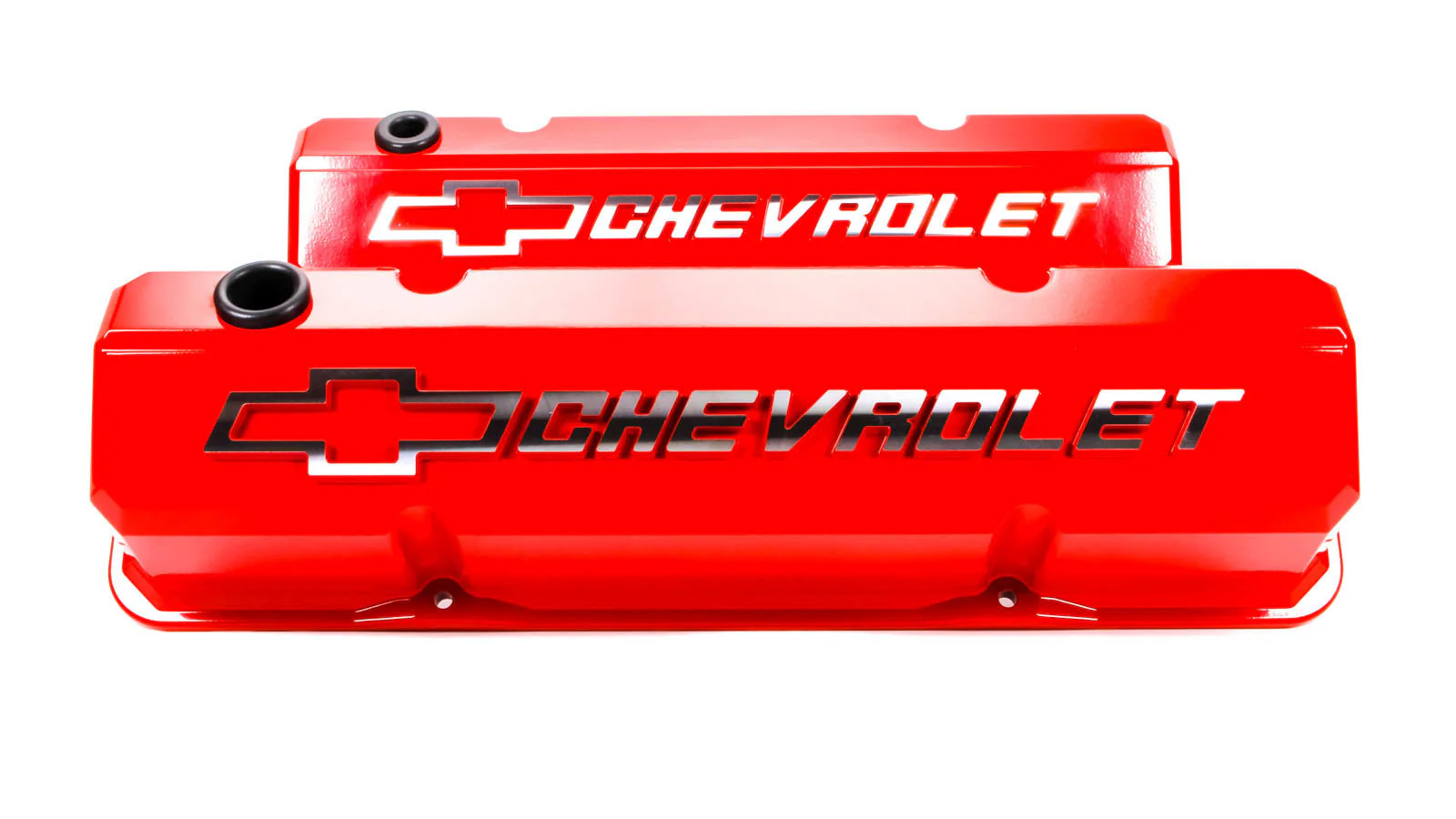 Proform 141-931 SBC Slant Edge V/C's - Die Cast - Red