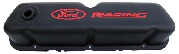 Ford Racing 302-072 Ford Racing Steel Valve Covers Black Crinkle
