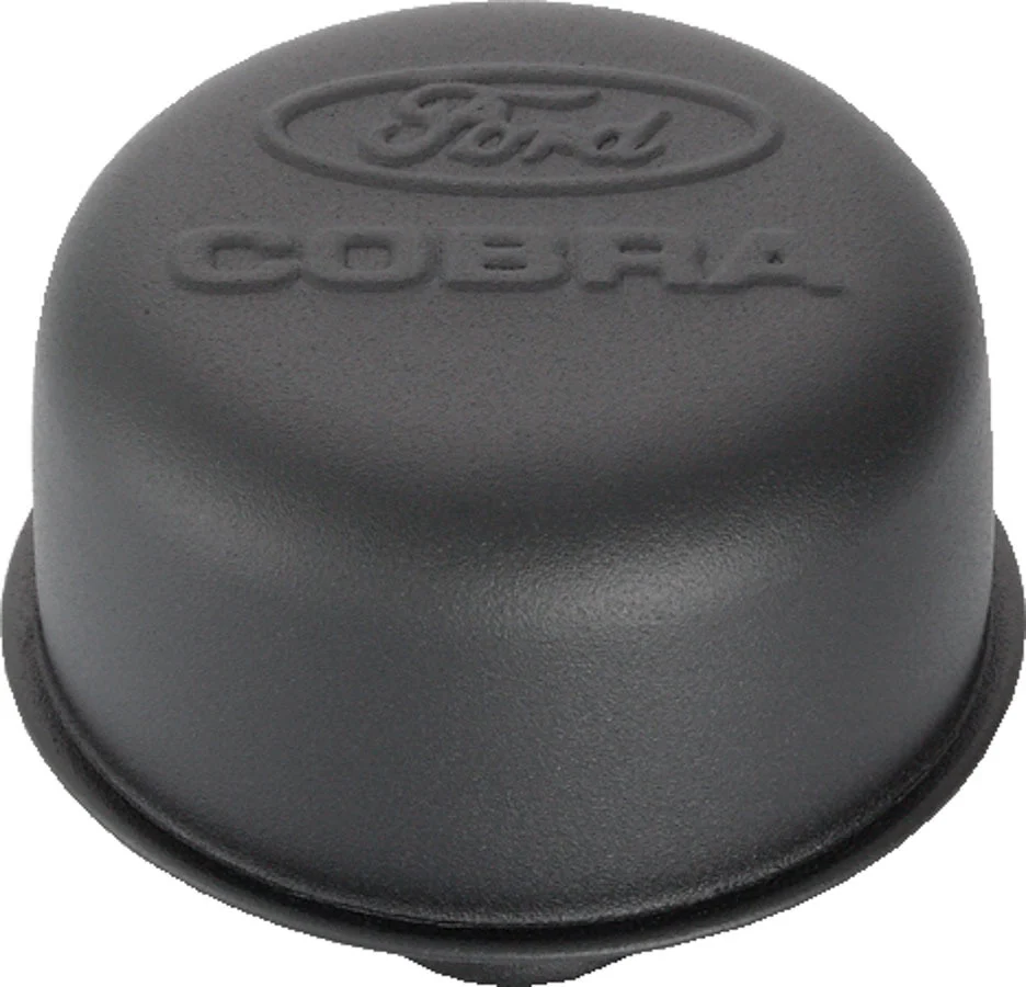 Ford Racing 302-226 Valve Cover Breather, Push-In, 1.250 in., Steel, Black Crinkle, Each