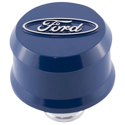 Ford Racing 302-436 Valve Cover Breather, Push-In, 1.220 in., Aluminum, Ford Blue, Each