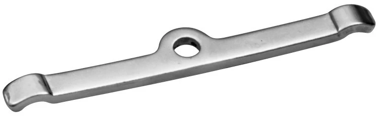Proform 66002 Hold-Down Tabs, Small Block Ford, Steel, Chrome, Set of 4
