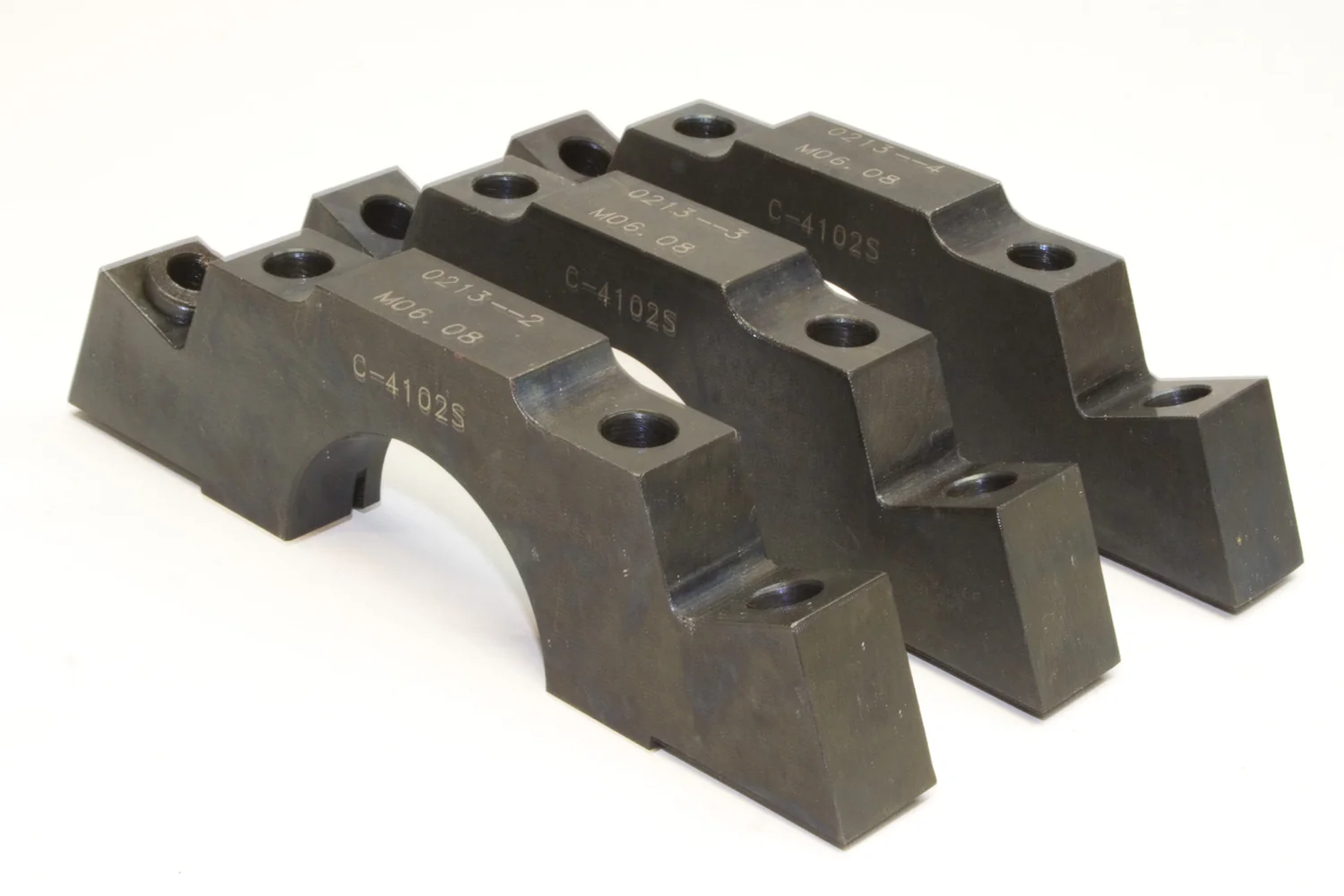 PRW Power 1735002 Billet Steel Main Caps SBC 350 Splayed 4 Bolt