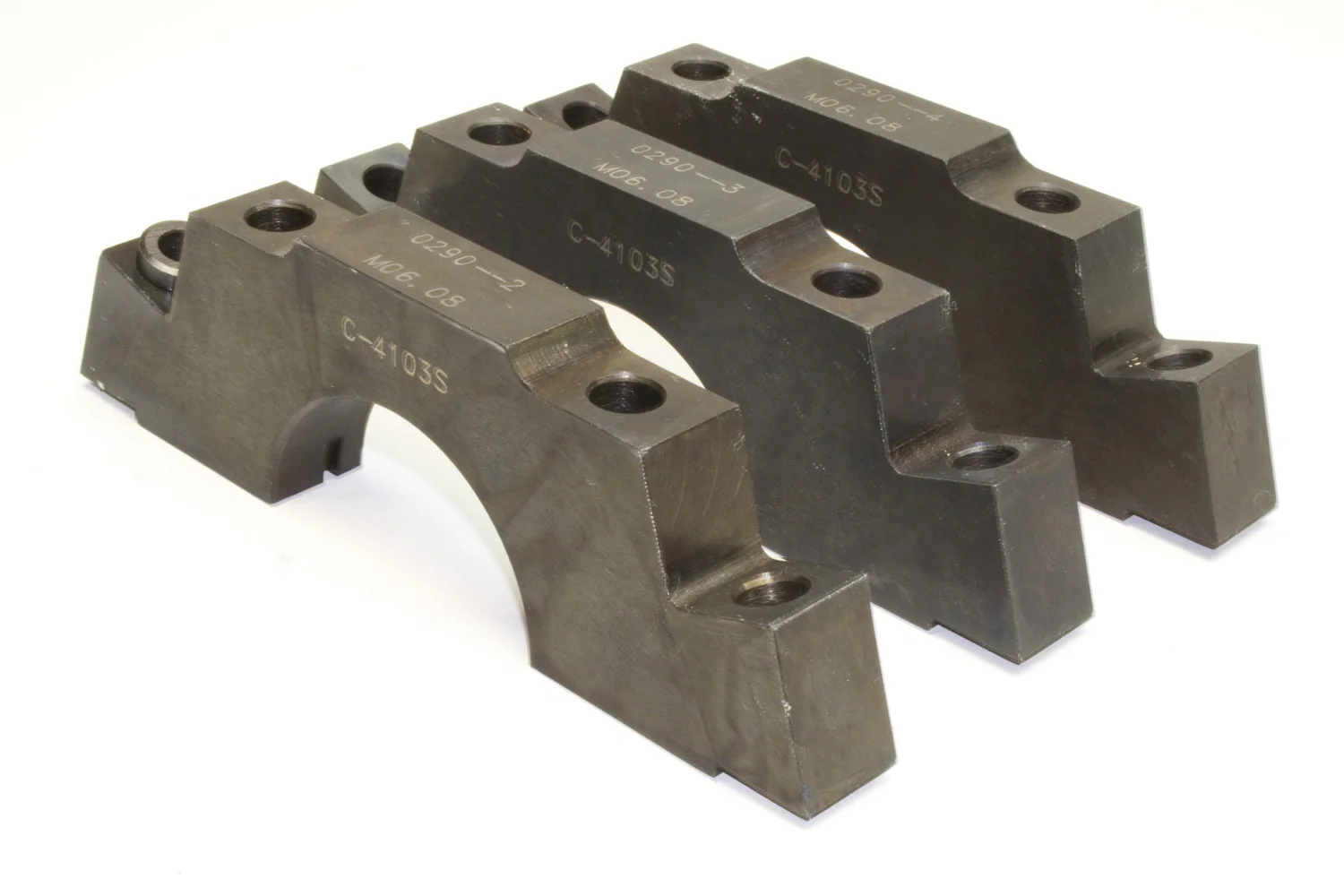 PRW Power 1740002 Billet Steel Main Caps SBC 400 Splayed 4 Bolt