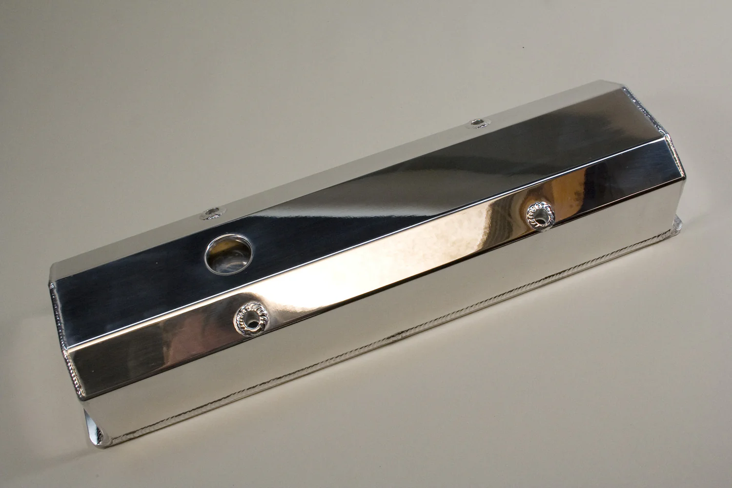 PRW Power 4035001 Aluminum Fabricated Tall Valve Covers SBC, Polished