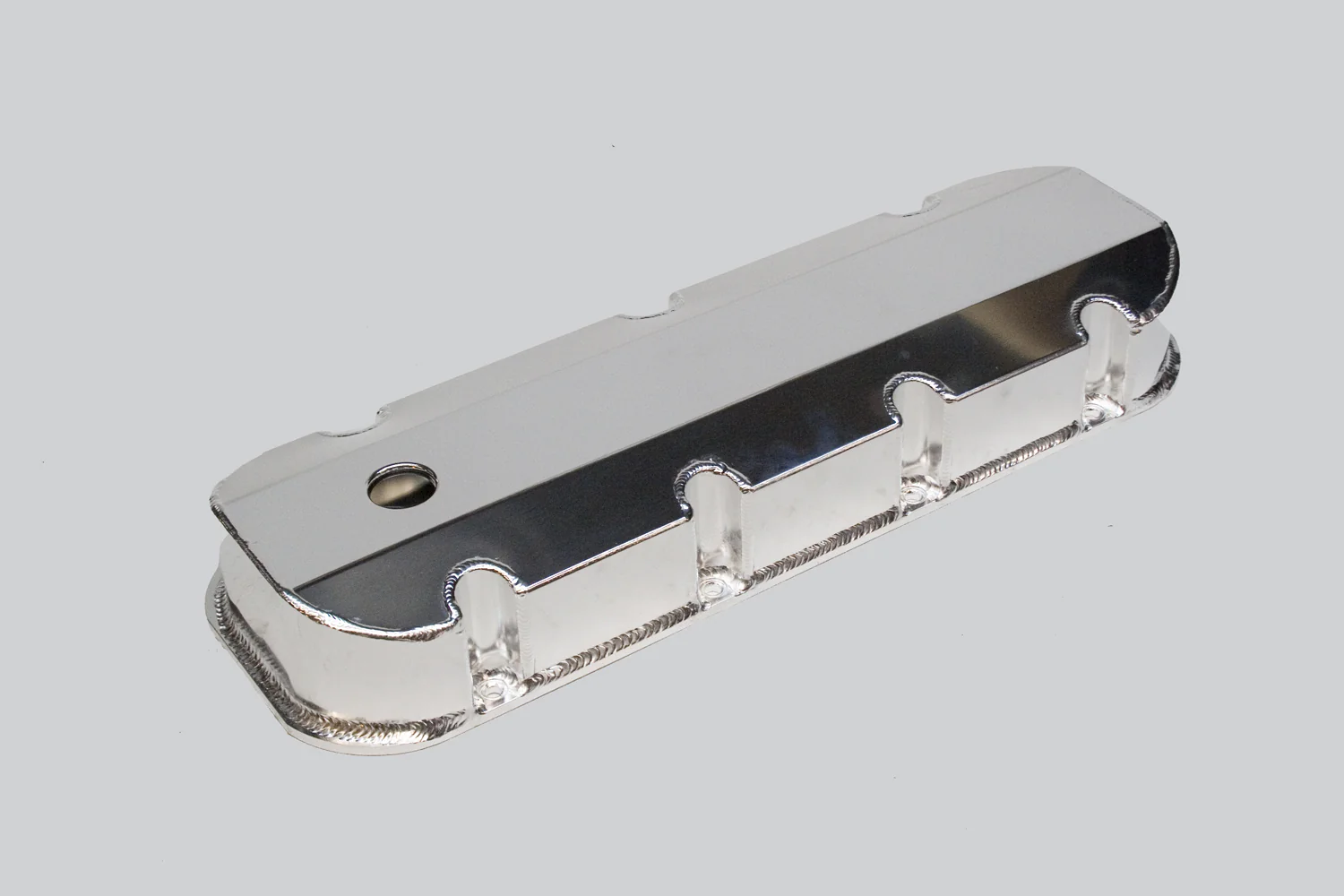 PRW Power 4045408 Aluminum Fabricated Tall Valve Covers BBC, Polished