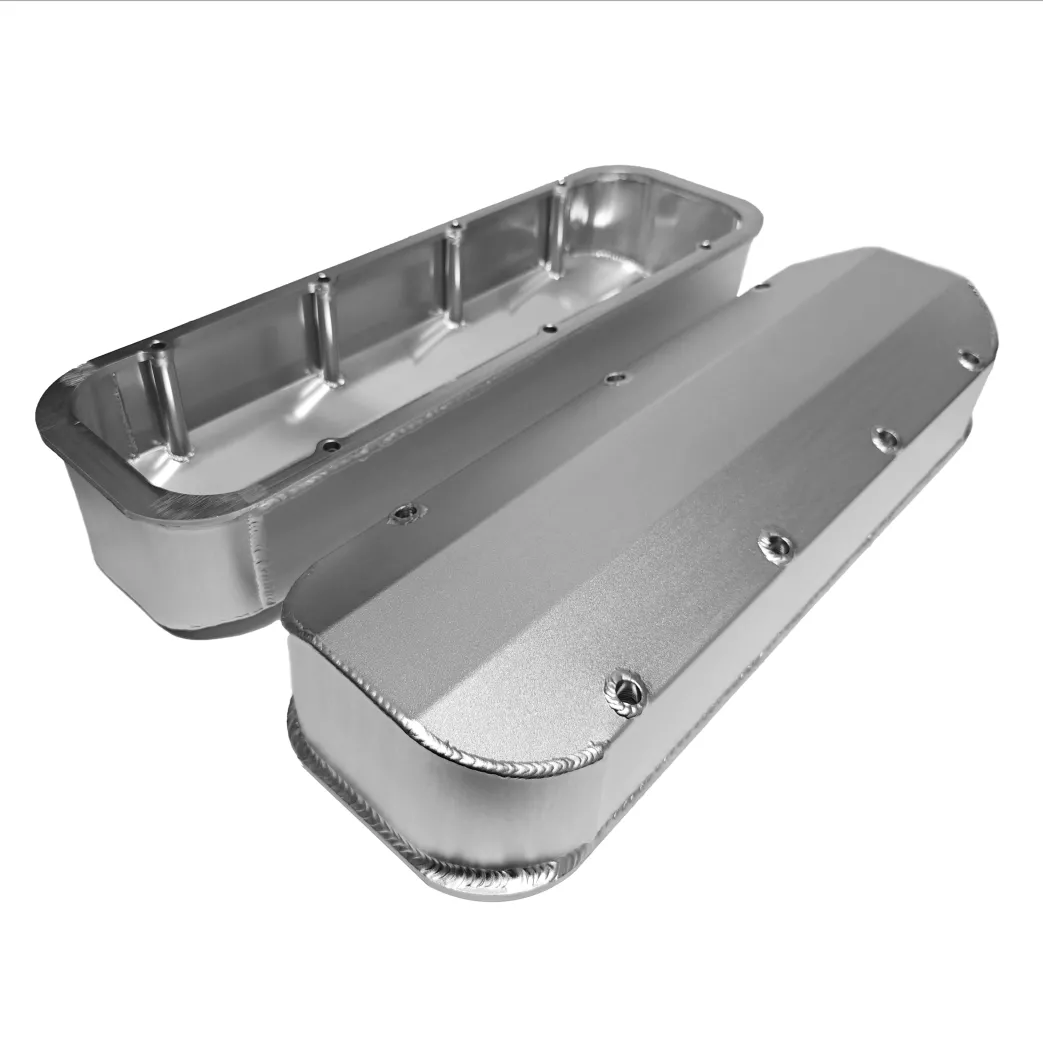 PRW Power 4045410 Aluminum Fabricated Tall Valve Covers BBC, Silver