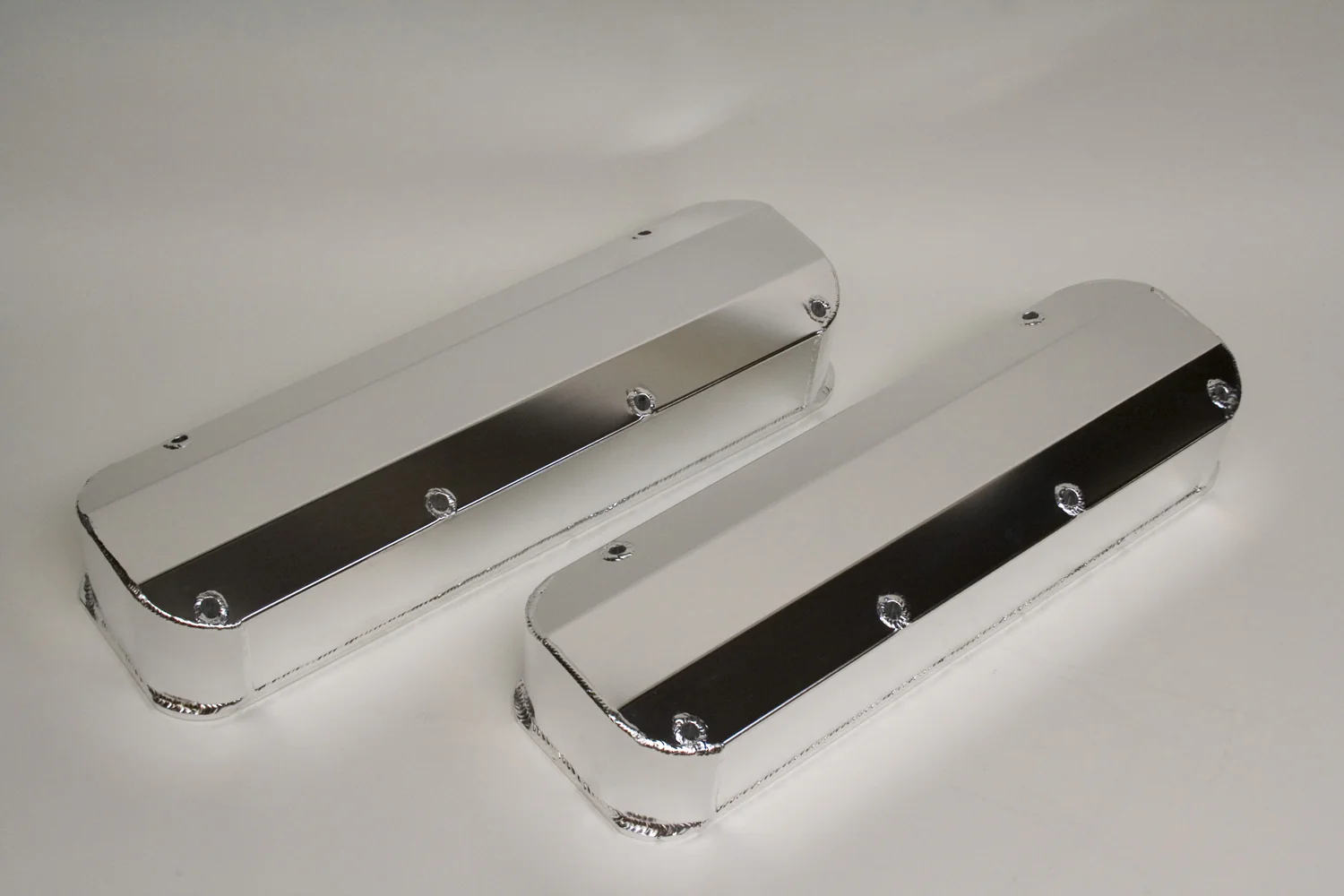 PRW Power 4046001 Aluminum Fabricated Valve Covers Big Block Ford 429-460, Polished