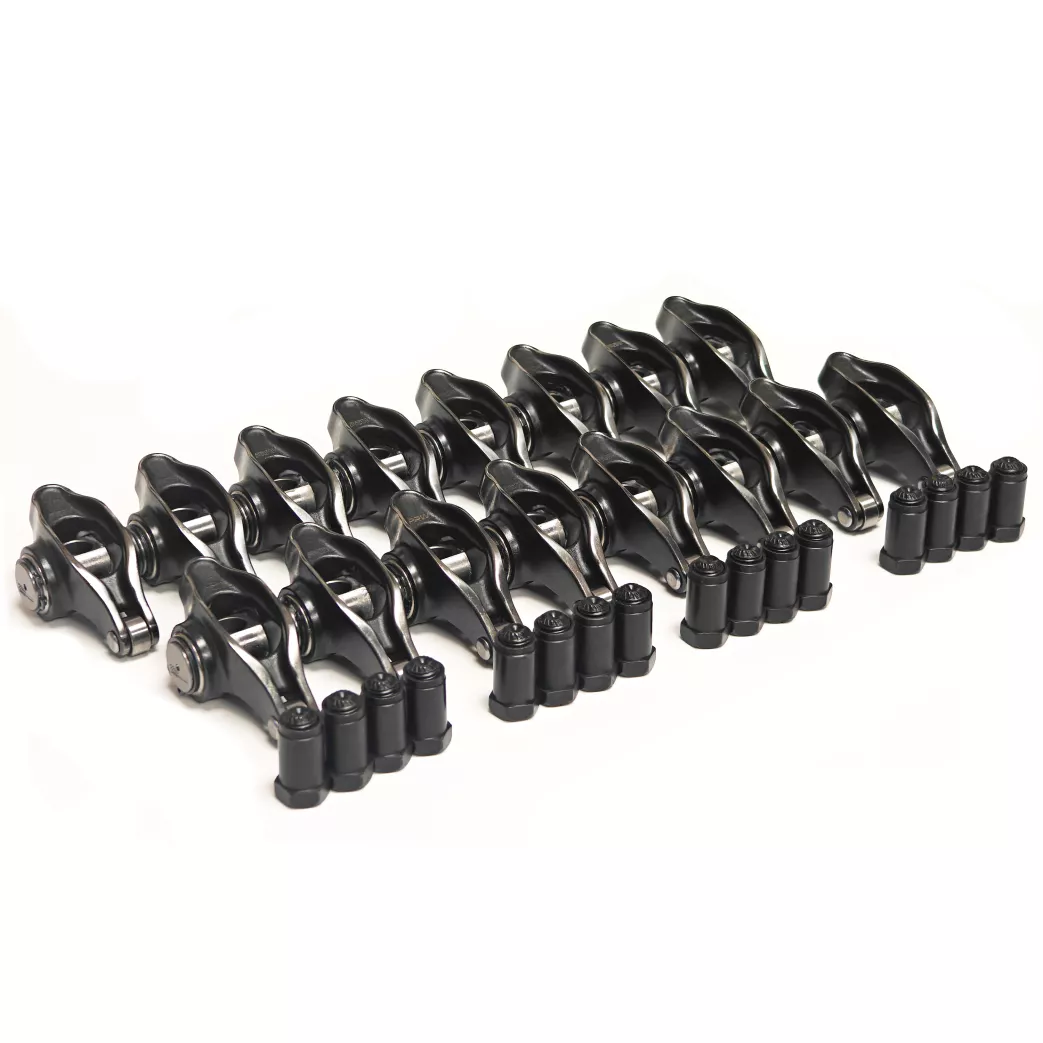 PRW Power 62302716 Elite Stainless Ford 260-351W Pontiac/Olds/AMC V8 Full Roller Rocker Arms 1.6 Ratio 7/16 Stud