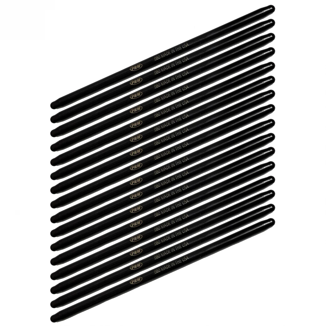 PRW Power 9457300 Ball End Pushrods 5/16, 7.300 Length, .080 Wall, Set of 16