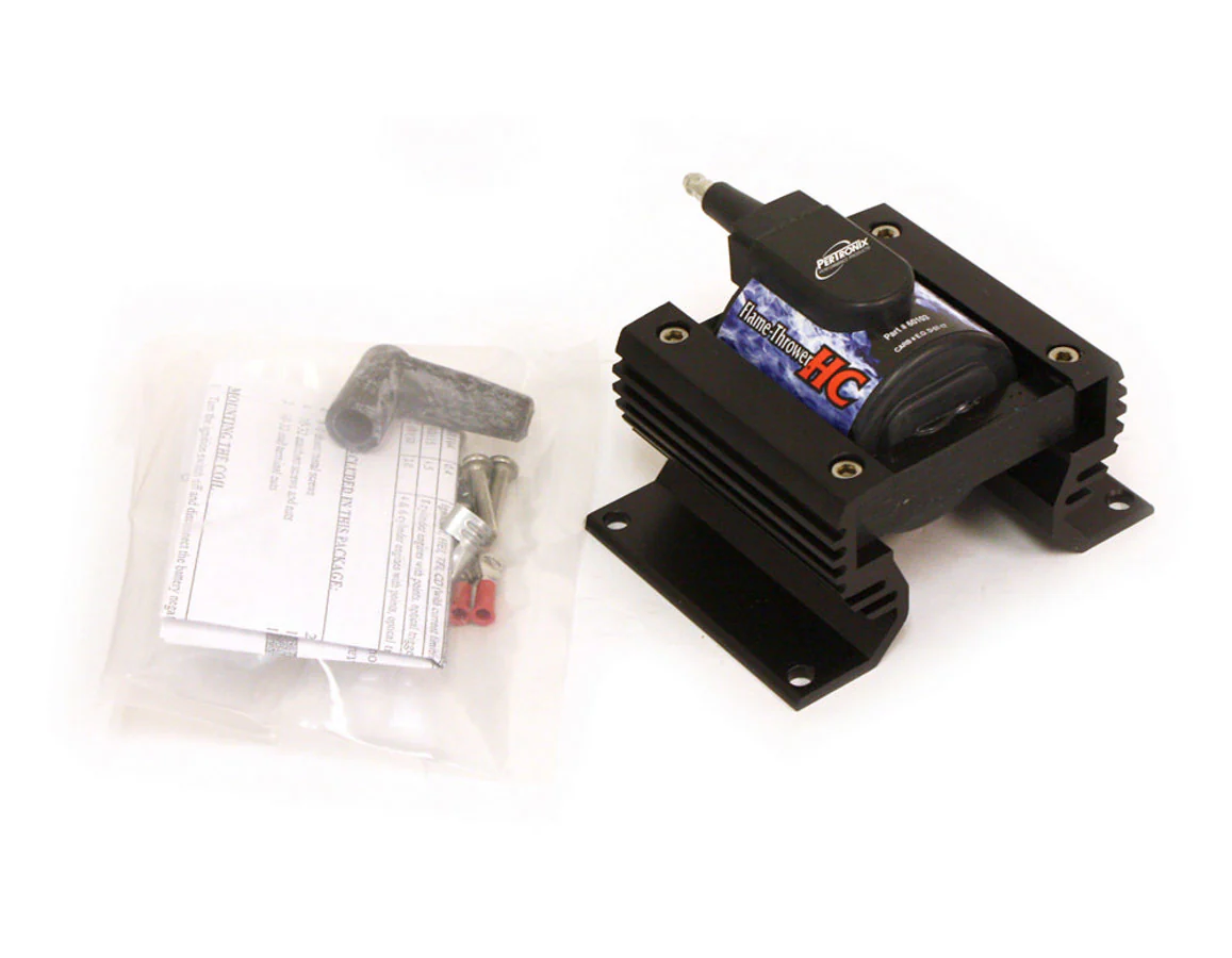 Pertronix 60103 Ignition Coil Flame Thrower HV ECore 0.32 ohm Male HEI 60000V Black Pertronix Ignitor III Each
