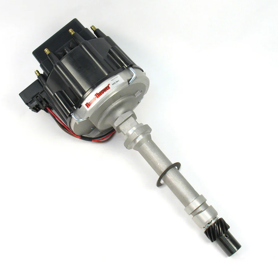 Pertronix D1070 Distributor FlameThrower Race Magnetic Pickup Mechanical Advance HEI Style Terminal Black Chevy V8 Each