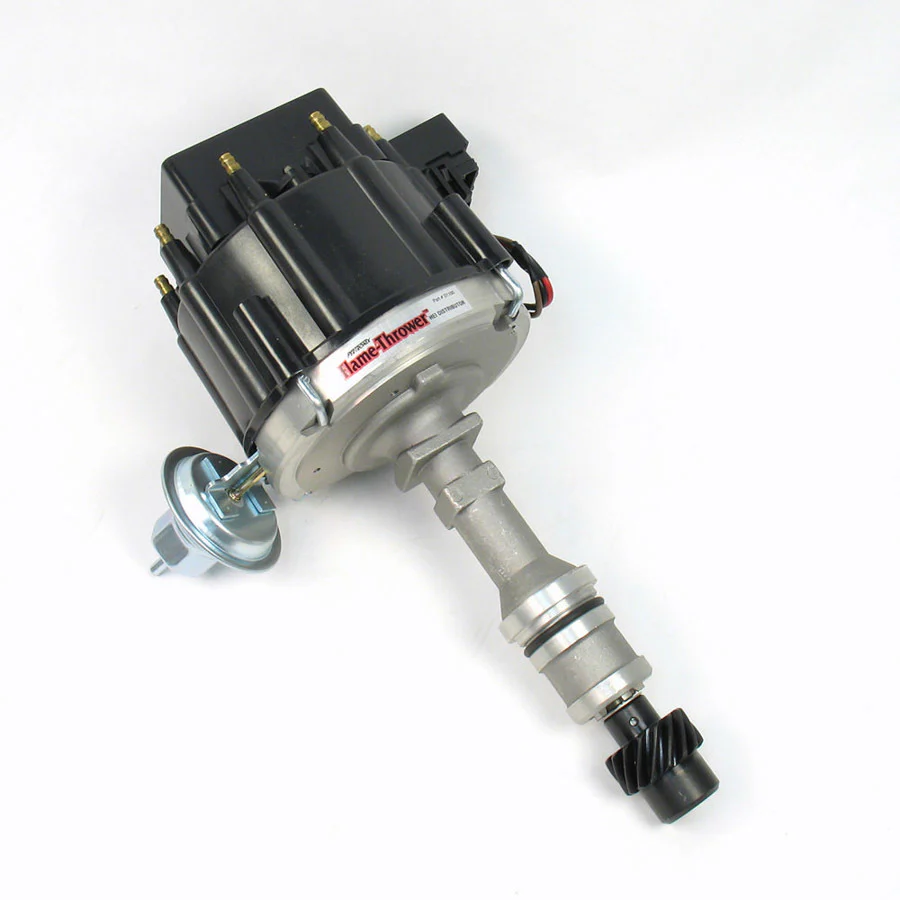 Pertronix D1100 Distributor FlameThrower Street / Strip Magnetic Pickup Vacuum Advance HEI Style Terminal Black Oldsmobile V8 Each