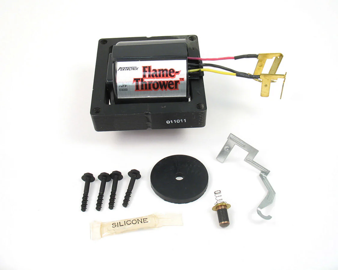 Pertronix D3000 Ignition Coil Flame Thrower ECore Coil in Cap 50000V Black GM HEI Each