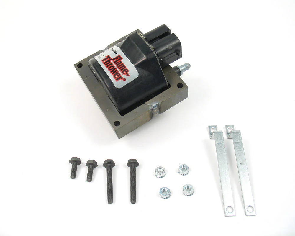 Pertronix D3002 Ignition Coil Flame Thrower ECore Male HEI 50000V Black GM HEI Each