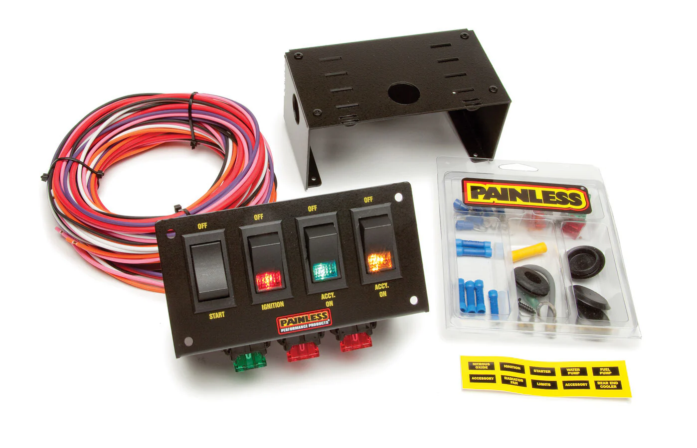 Painless Wiring 50301 4 Switch Panel W/Harness