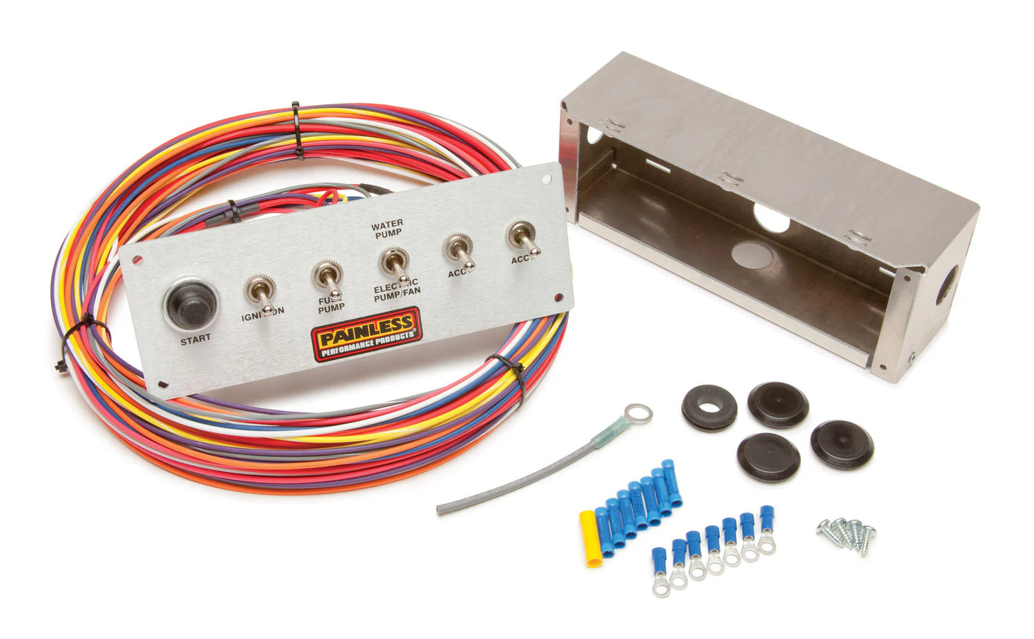 Painless Wiring 50412 6 Switch Universal Pro Street Panel