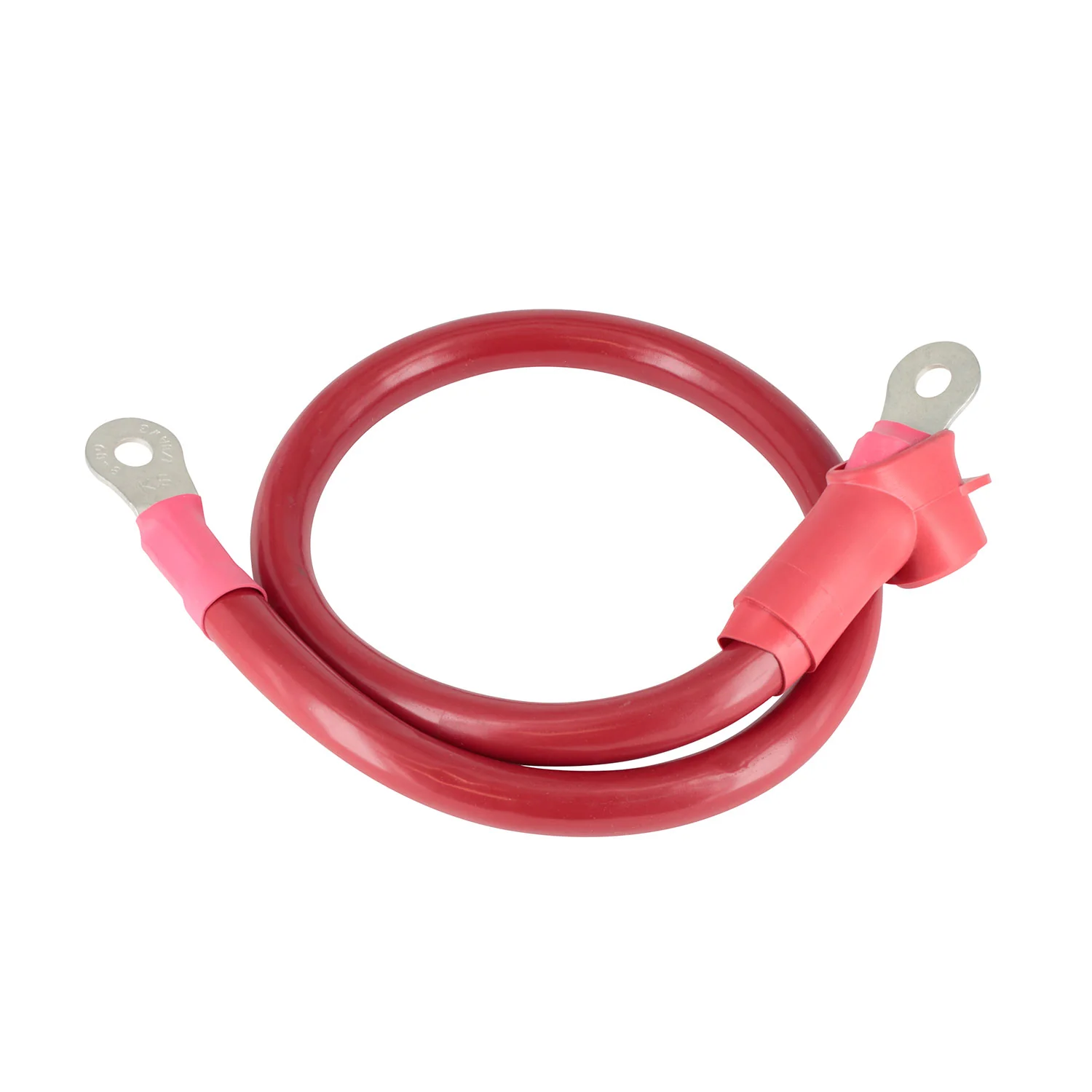 Powermaster 1-502 Alternator Charge Wire 0-Gauge 2 Foot with 5/16 Eyelets