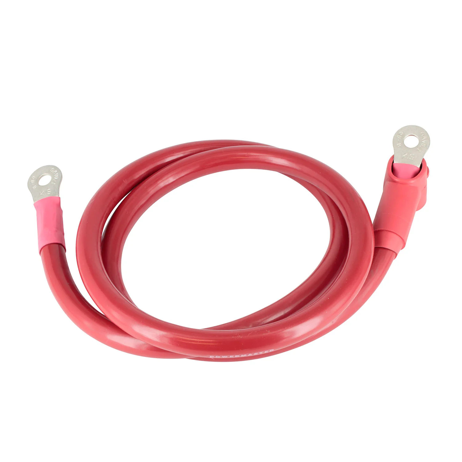 Powermaster 1-504 Alternator Charge Wire 0-Gauge 4 Foot with 5/16 Eyelets
