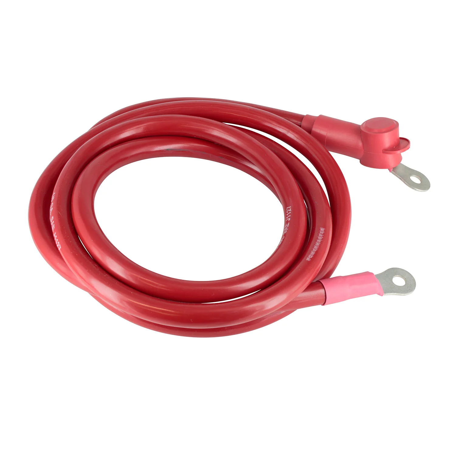 Powermaster 1-508 Alternator Charge Wire 0-Gauge 8 Foot with 5/16 Eyelets