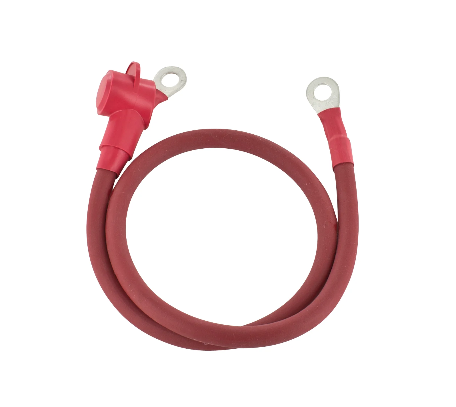 Powermaster 1-542 Alternator Charge Wire 4-Gauge 2 Foot with 5/16 Eyelets