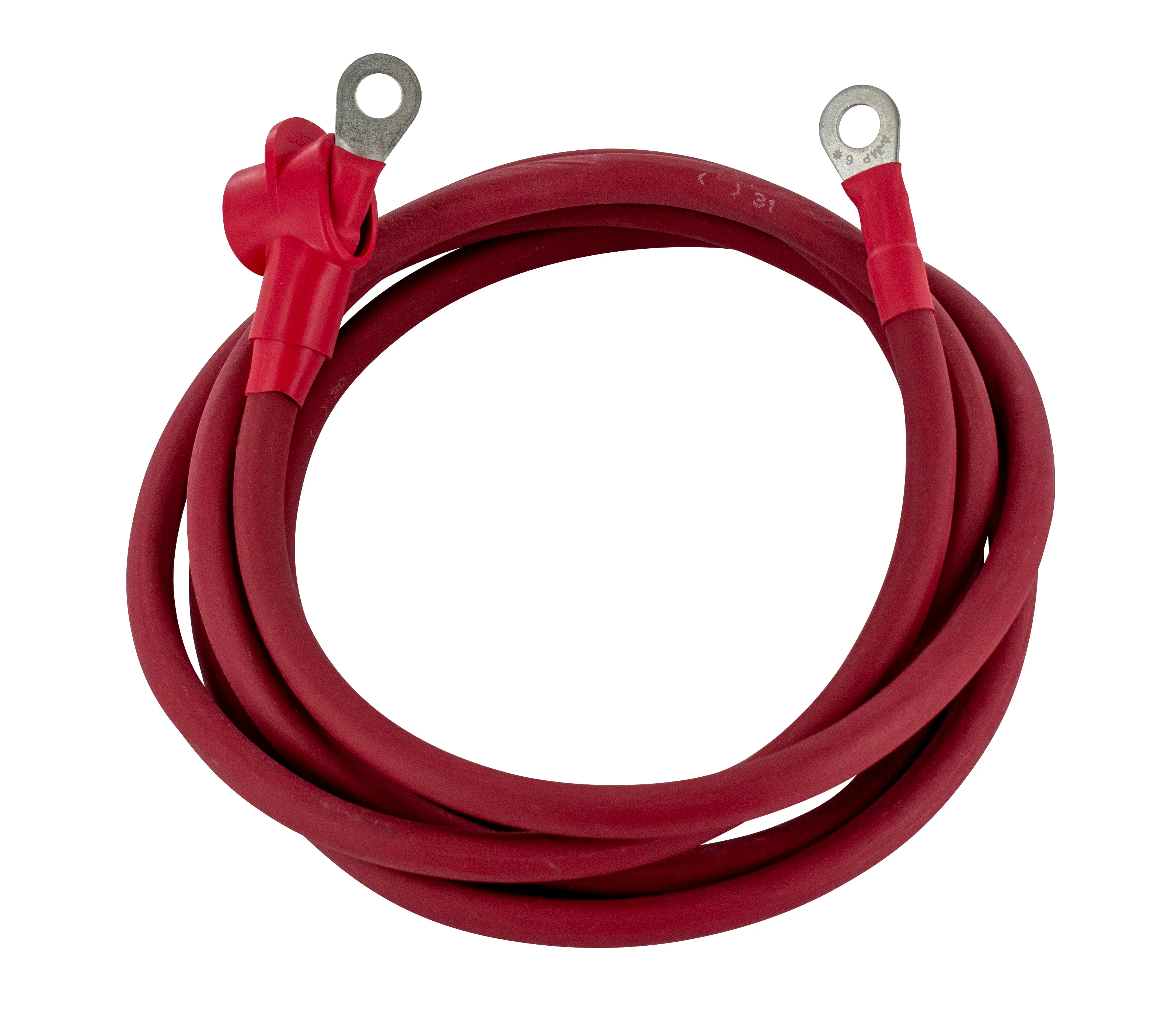 Powermaster 1-547 Alternator Charge Wire 4-Gauge 7 Foot with 5/16 Eyelets