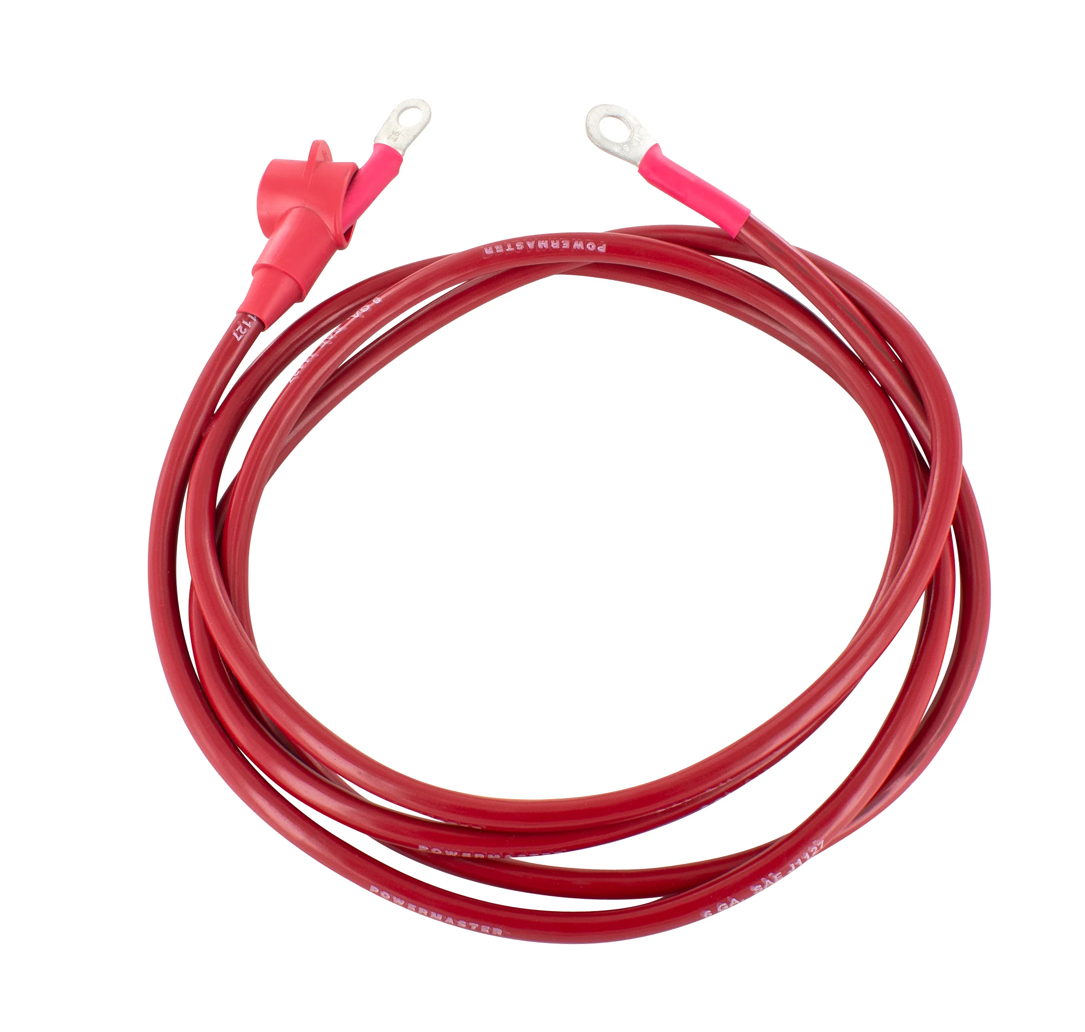 Powermaster 1-567-130 Alternator Charge Wire 6-Gauge 7 Foot 1/4 and 5/16 Eyelets