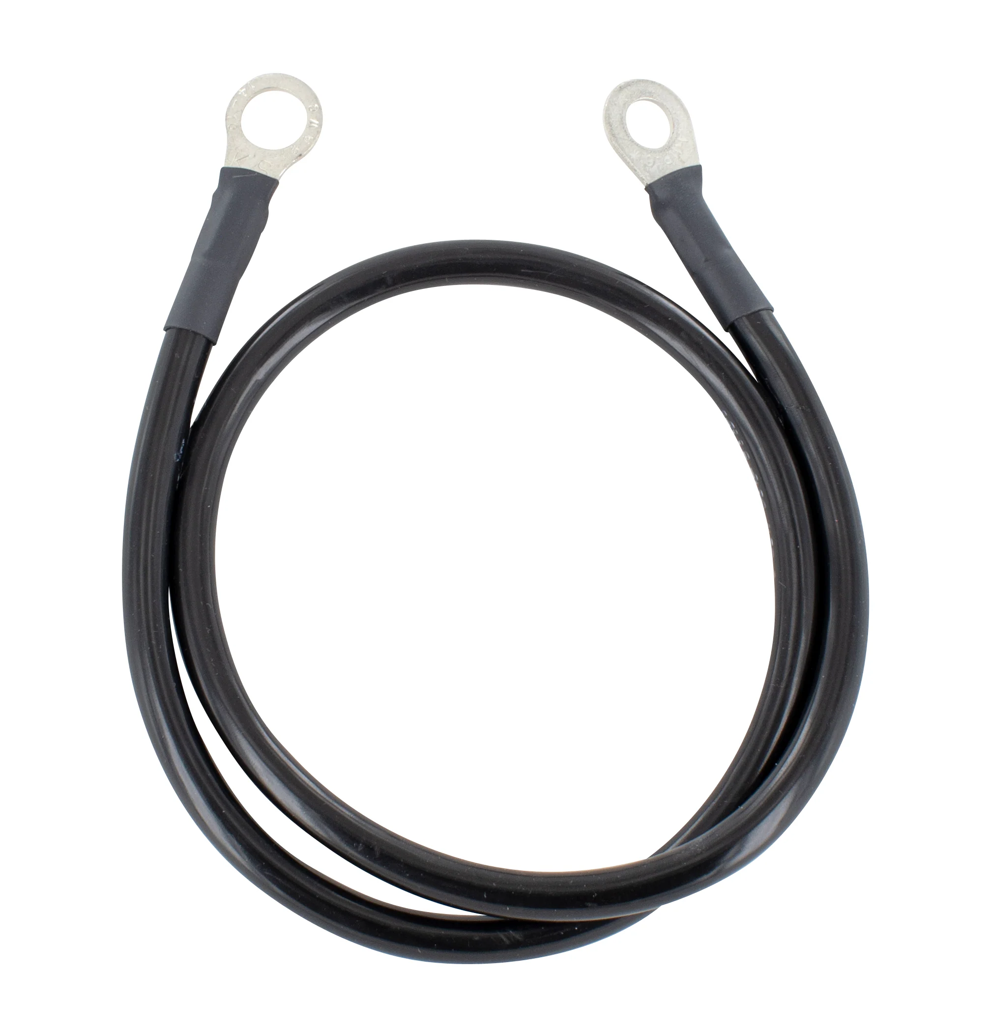Powermaster 1-762 Alternator Ground Wire 6-Gauge 2 Foot with 5/16 and 3/8 Eyelets