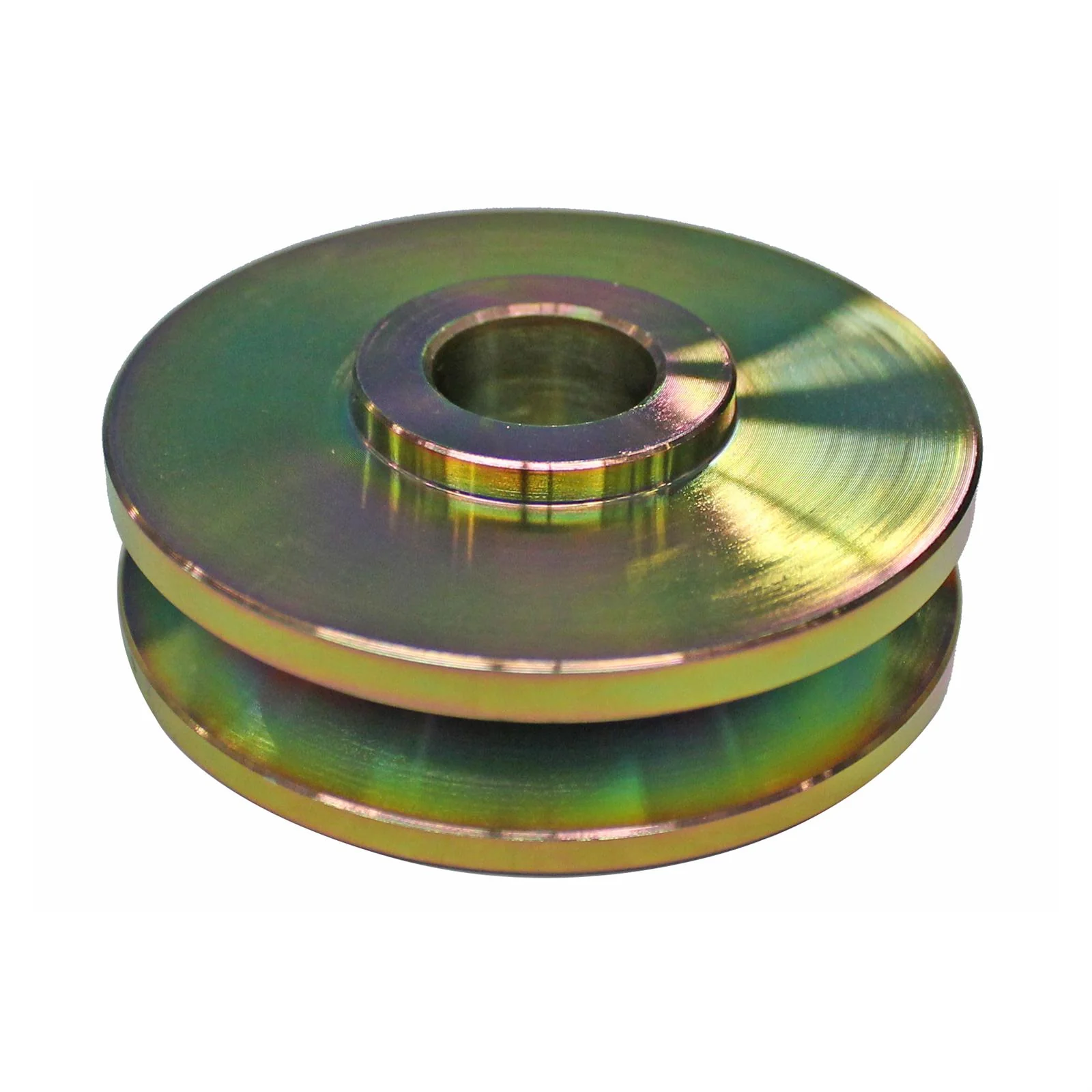 Powermaster 118 Pulley 1V Yellow Zinc 3/8" W x 2.62" OD