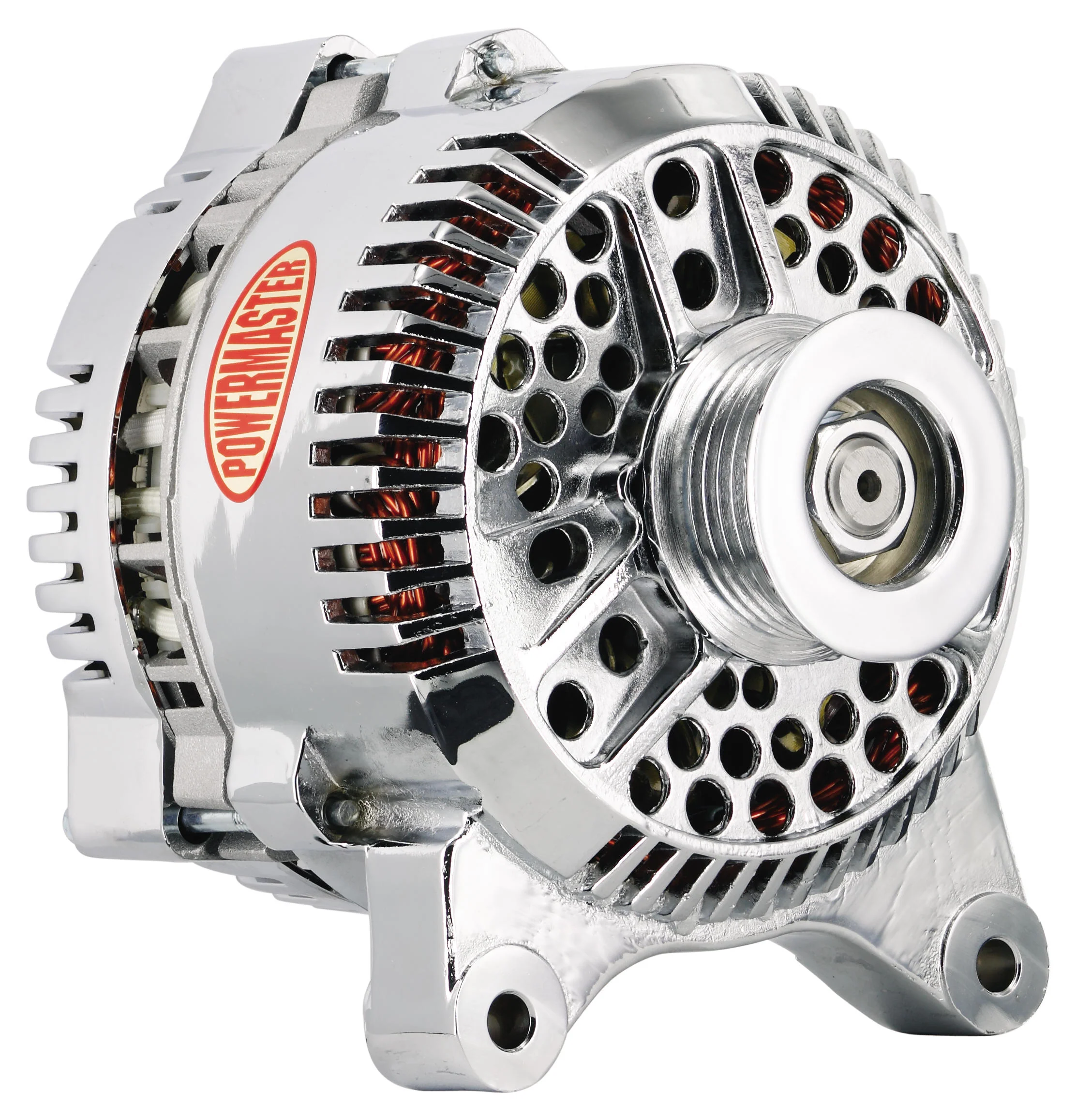 Powermaster 17764 Ford 3G Style Alternator 140 Amp Chrome