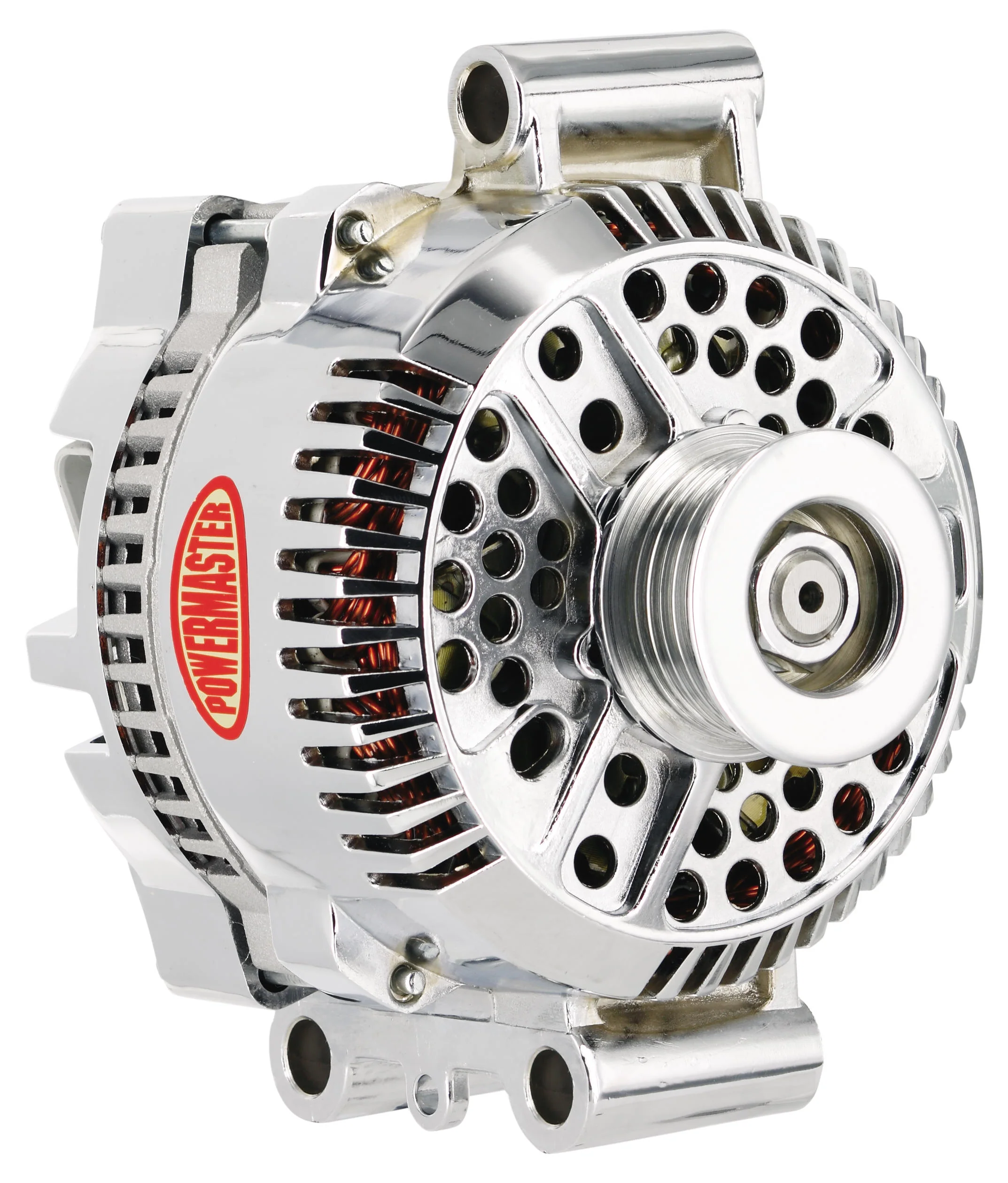 Powermaster 17768 Ford 3G Style Alternator 140 Amp Chrome