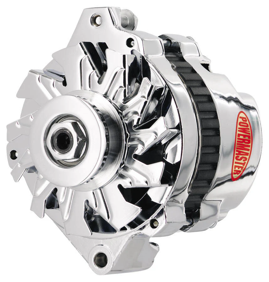 Powermaster 178011 GM CS130 Style Alternator 105 Amp Chrome