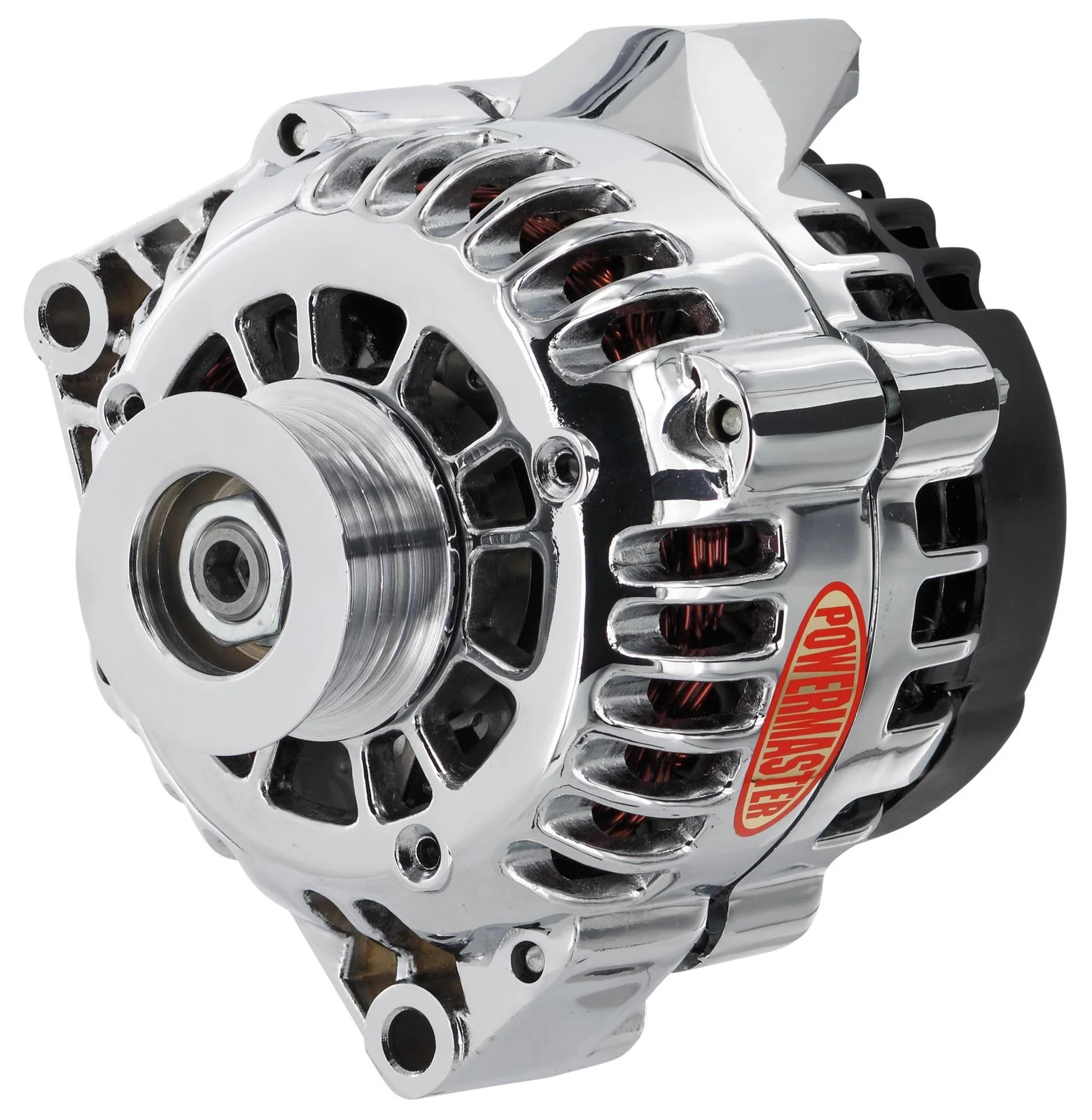 Powermaster 18206 GM CS130D Style Alternator 120 Amp Chrome
