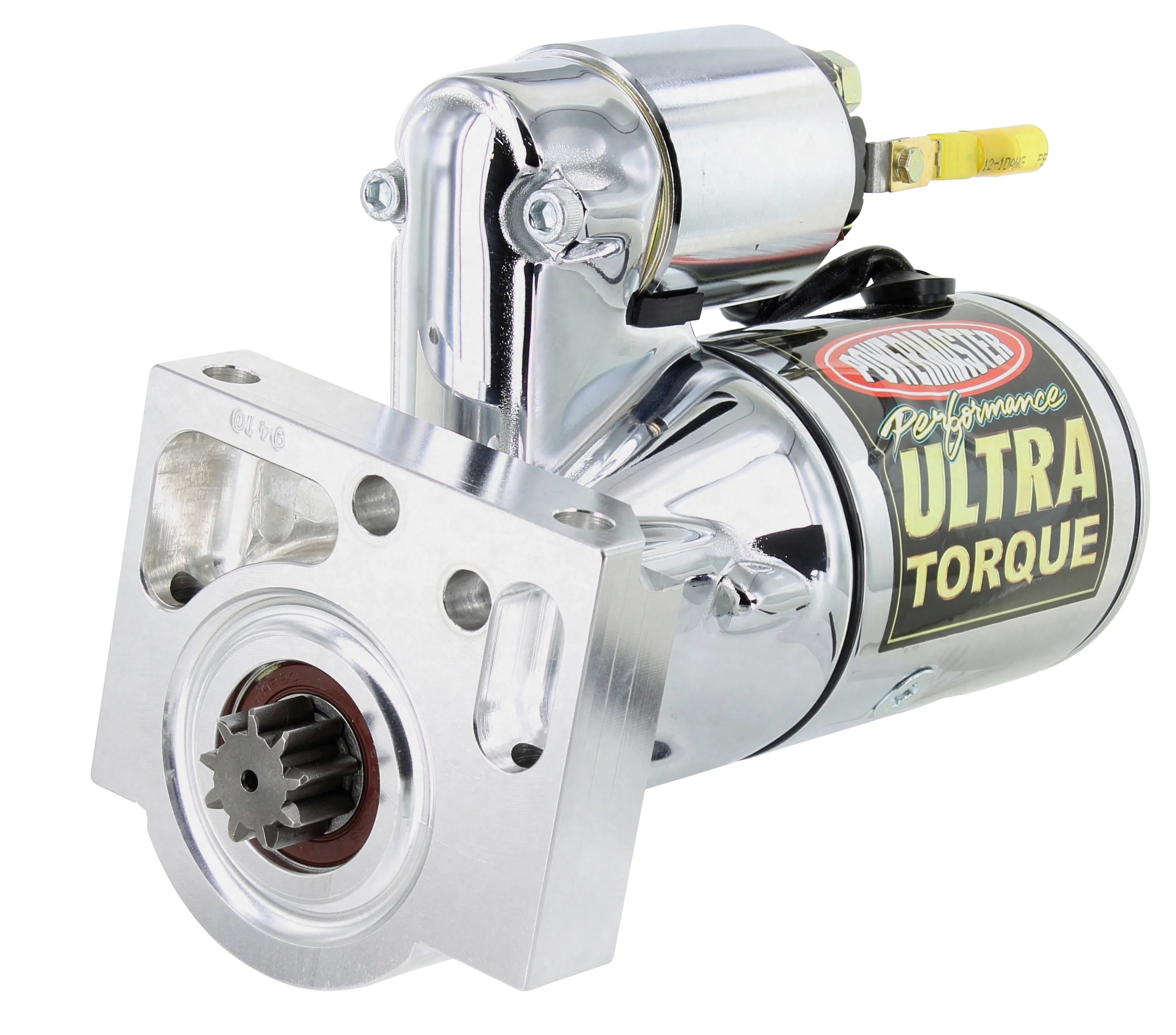 Powermaster 19410 Ultra Torque Starter Mini Chrome Pontiac/Oldsmobile 166 Tooth