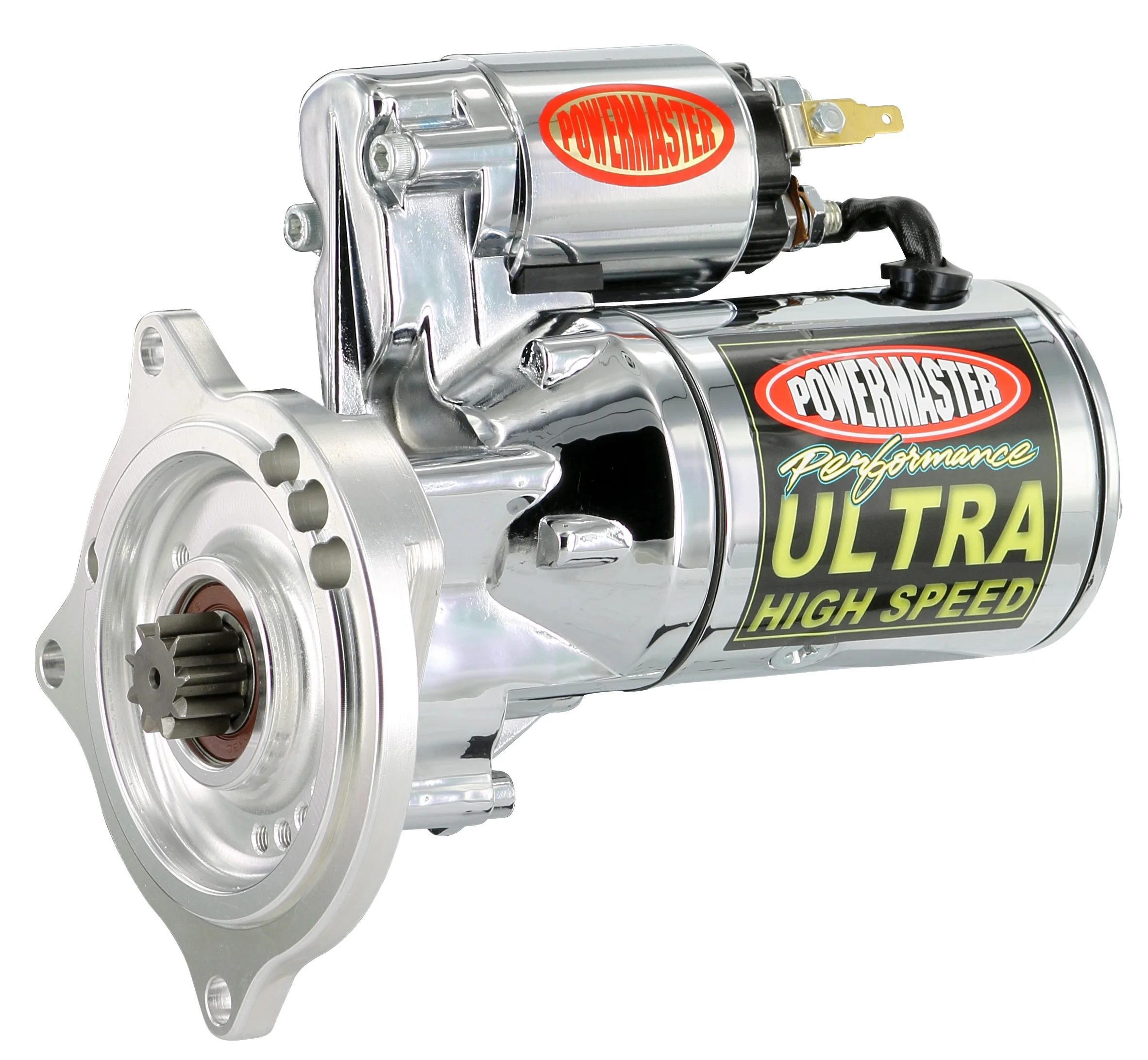 Powermaster 19456 Ultra High Speed Starter Mini Ford FE 184 Tooth Chrome