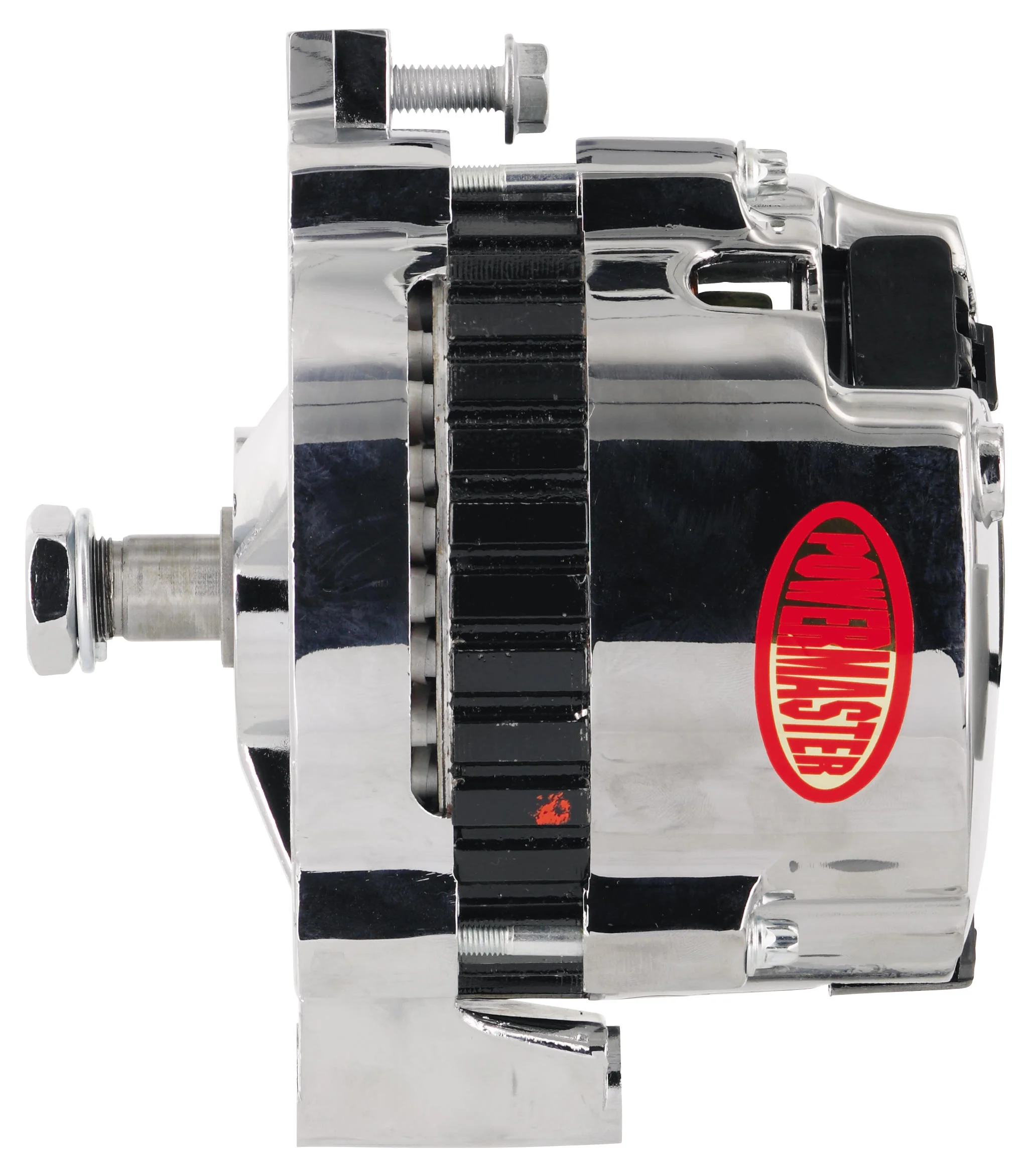 Powermaster 374011MR GM CS130 Style Alternator 155 Amp Chrome - Image 2