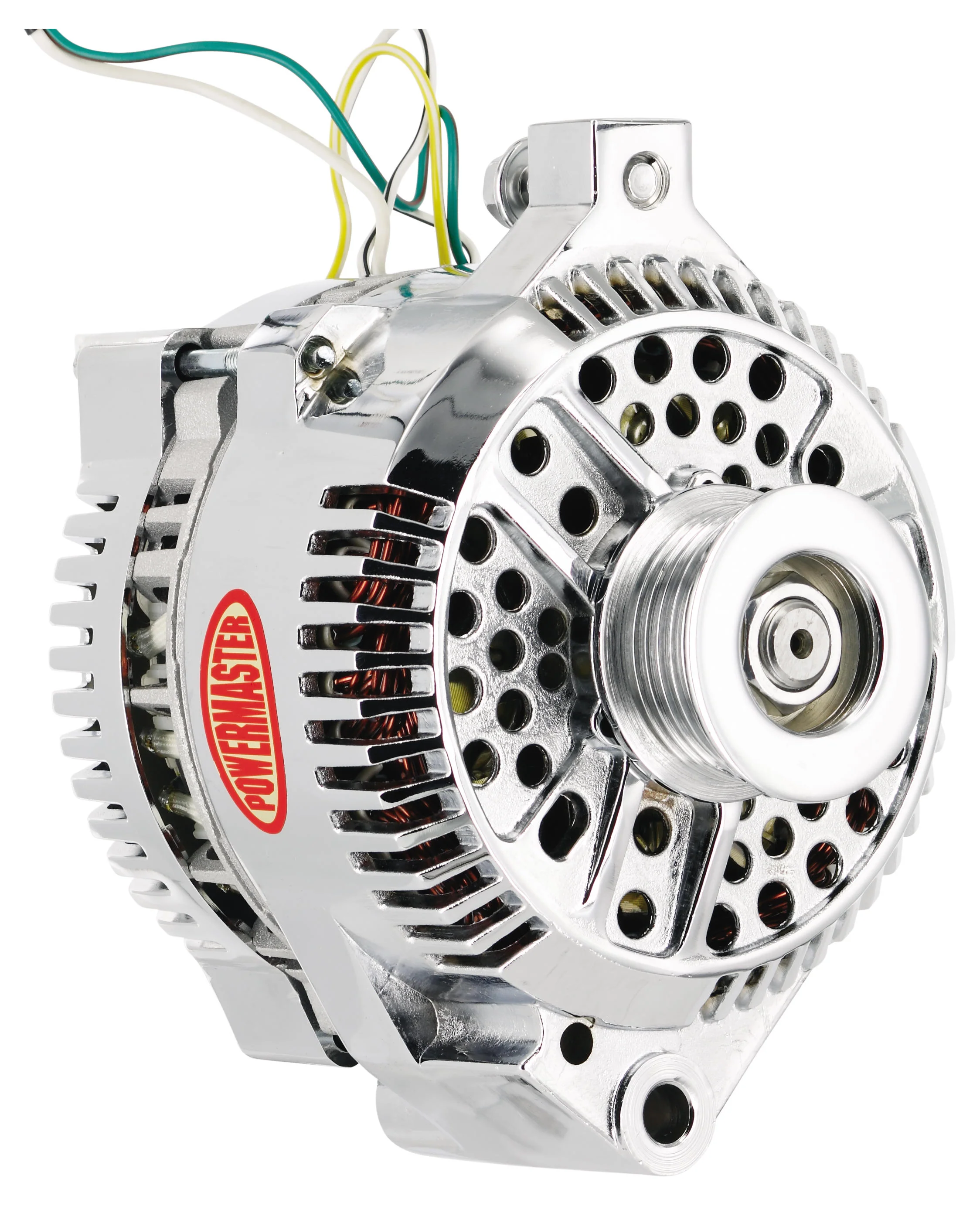 Powermaster 37759 Ford 3G Style Alternator 200 Amp Chrome