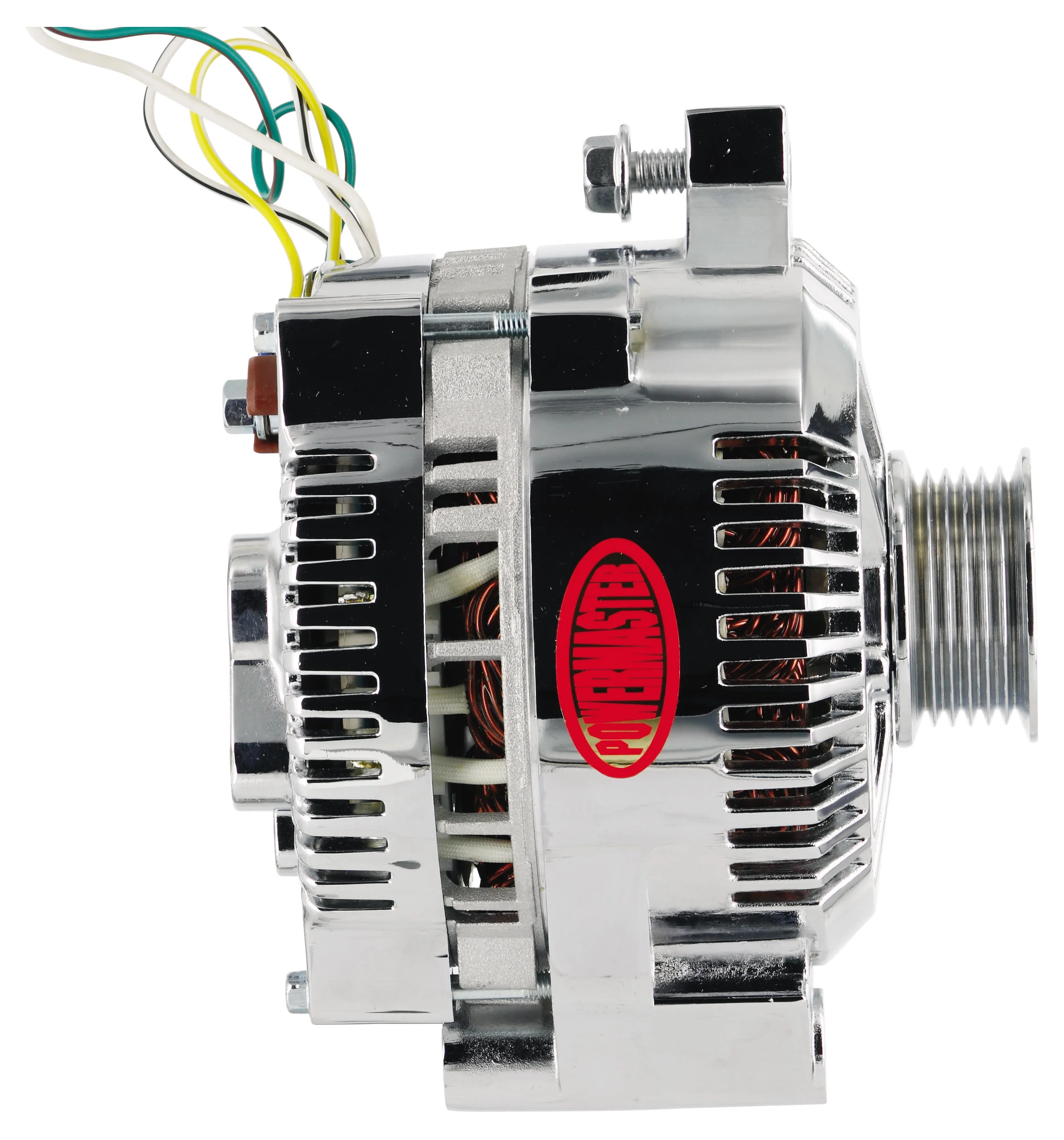 Powermaster 37759 Ford 3G Style Alternator 200 Amp Chrome - Image 2