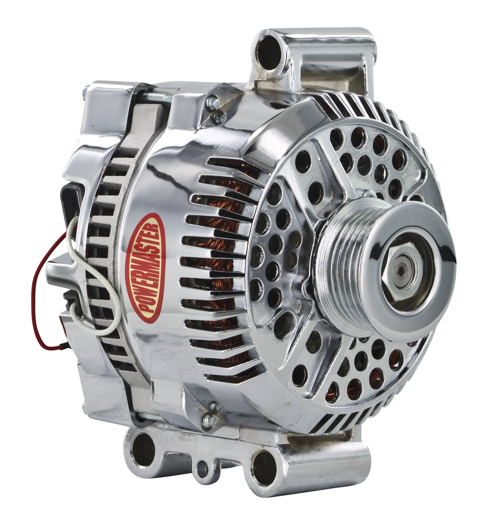 Powermaster 377681 Ford 3G Style Alternator 200 Amp Chrome