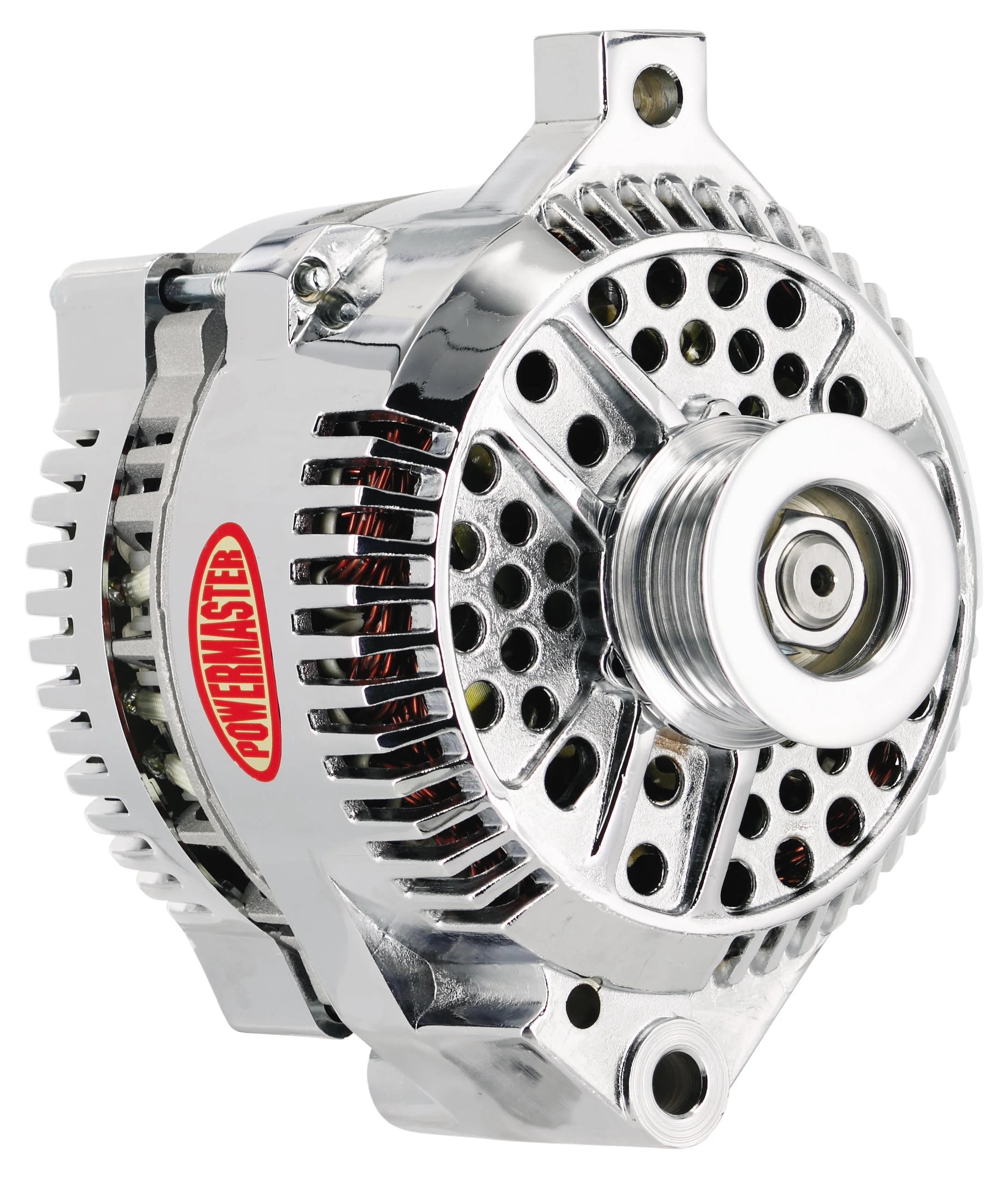 Powermaster 37771 Ford 3G Style Alternator 200 Amp Chrome
