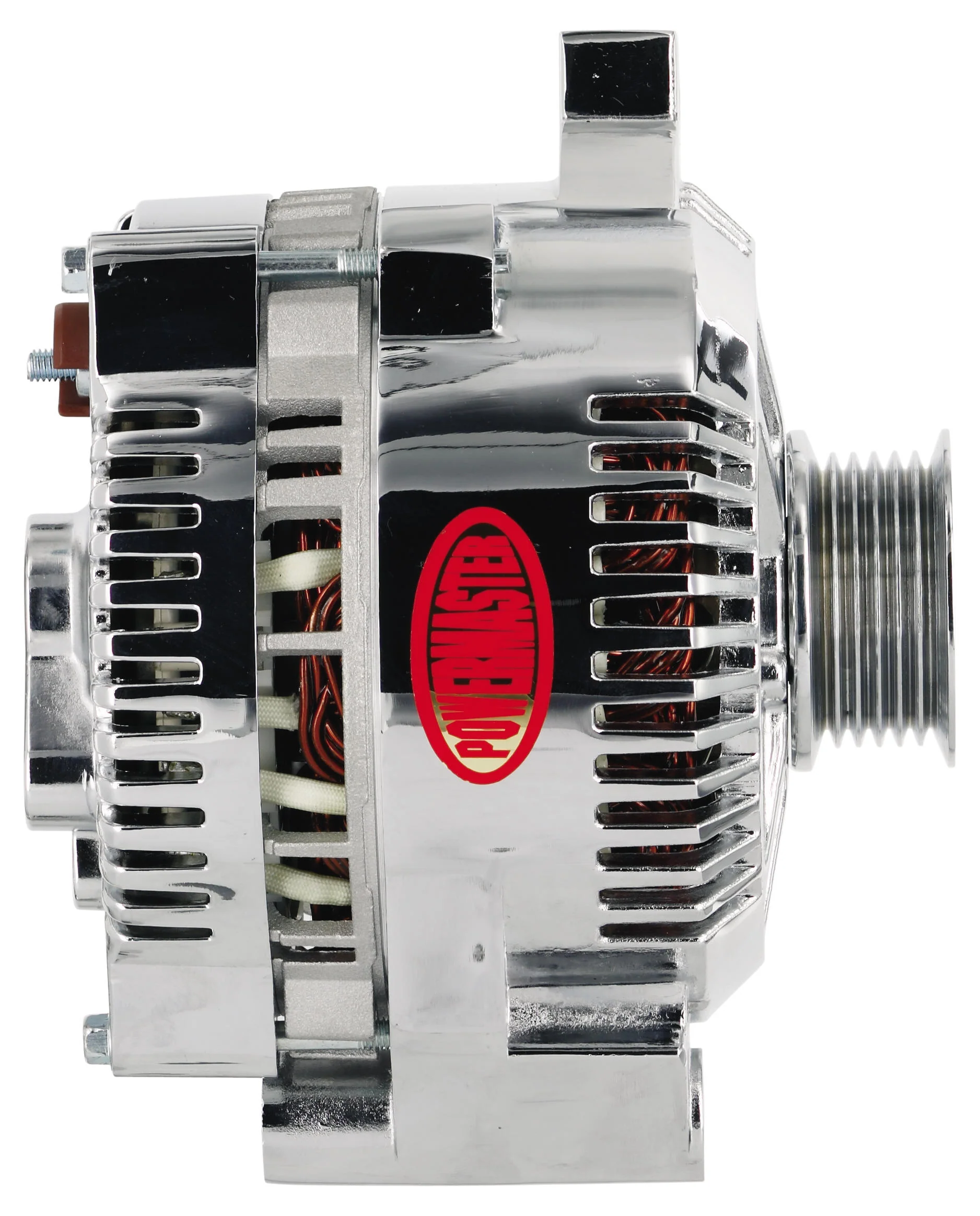 Powermaster 37771 Ford 3G Style Alternator 200 Amp Chrome - Image 2