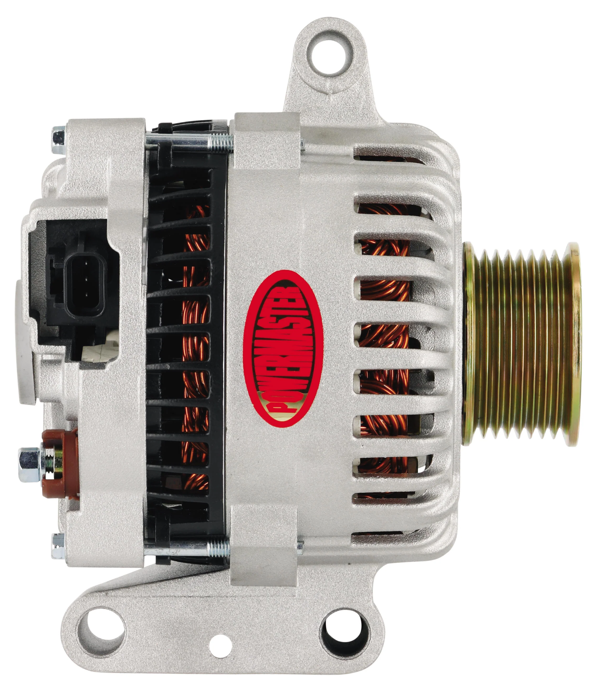 Powermaster 47796 Ford 6G Style Alternator 155 Amp Natural Finish - Image 2