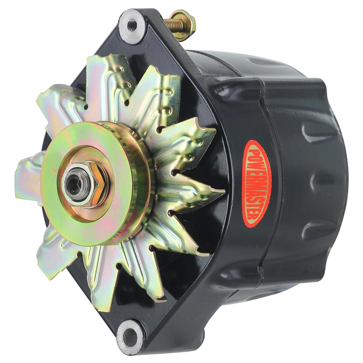Powermaster 57297 Alt GM 12SI Black 150A Smooth Look 1V Pulley 1 or 3 Wire