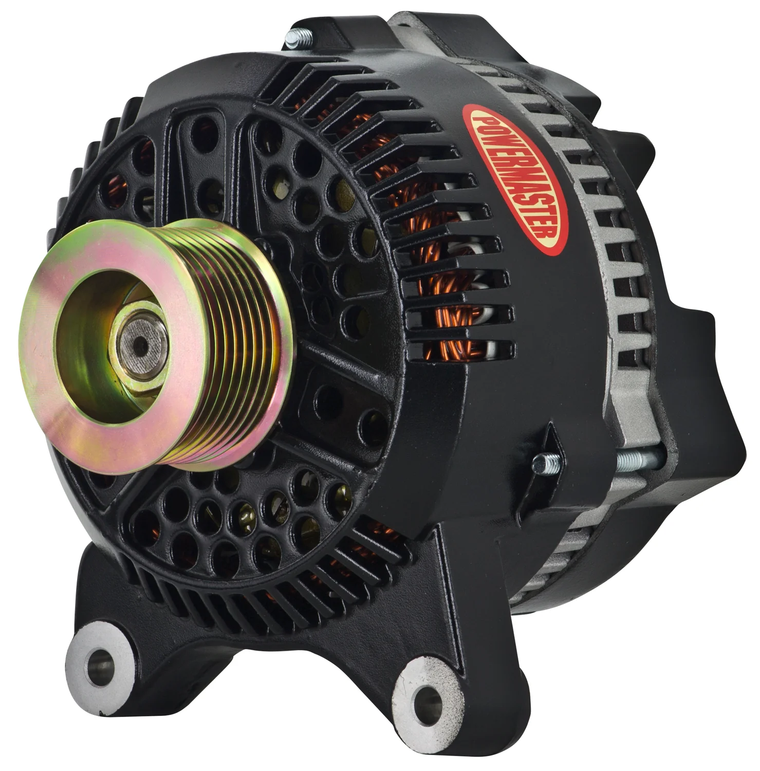 Powermaster 57763 Ford 3G Style Alternator 200 Amp Black