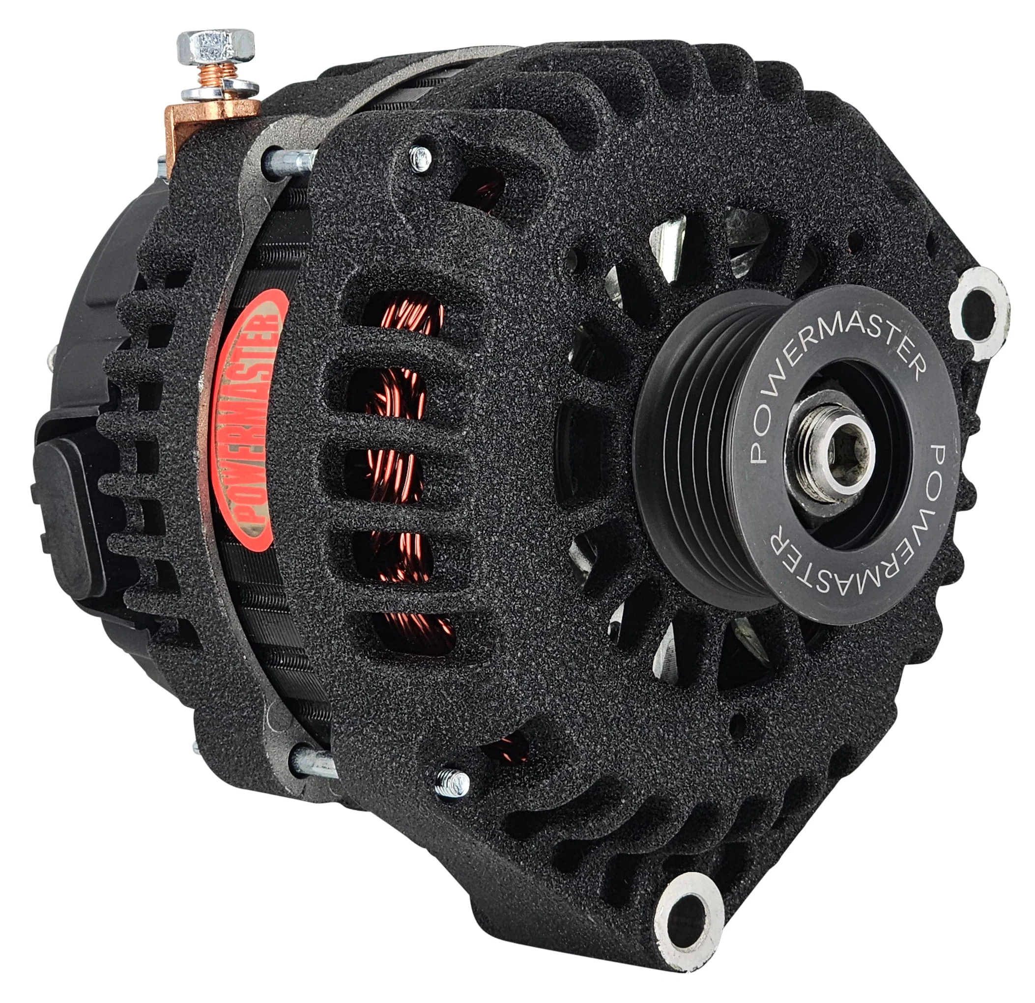 Powermaster 58237W GM Diesel 6.6L Duramax AD244 Alternator 220 Amps Black