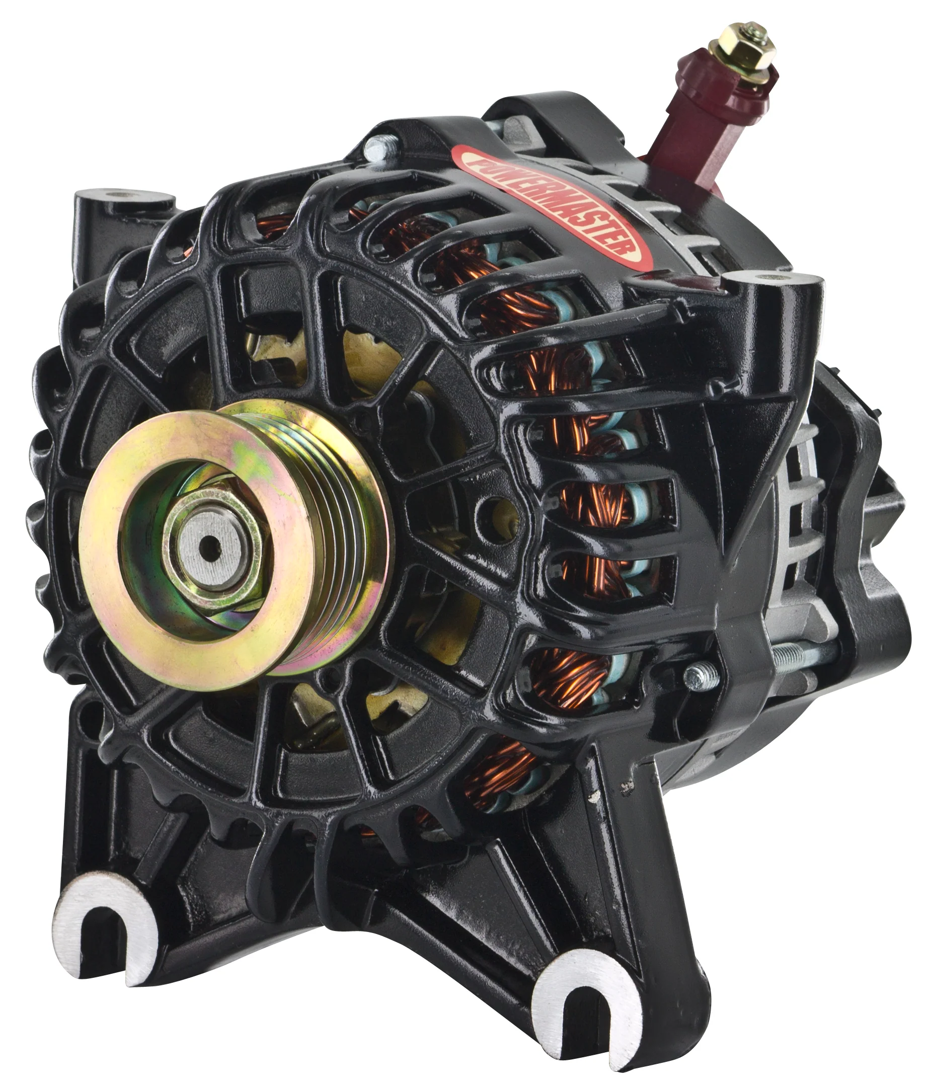Powermaster 58252 Ford 6G Style Alternator 155 Amp Black