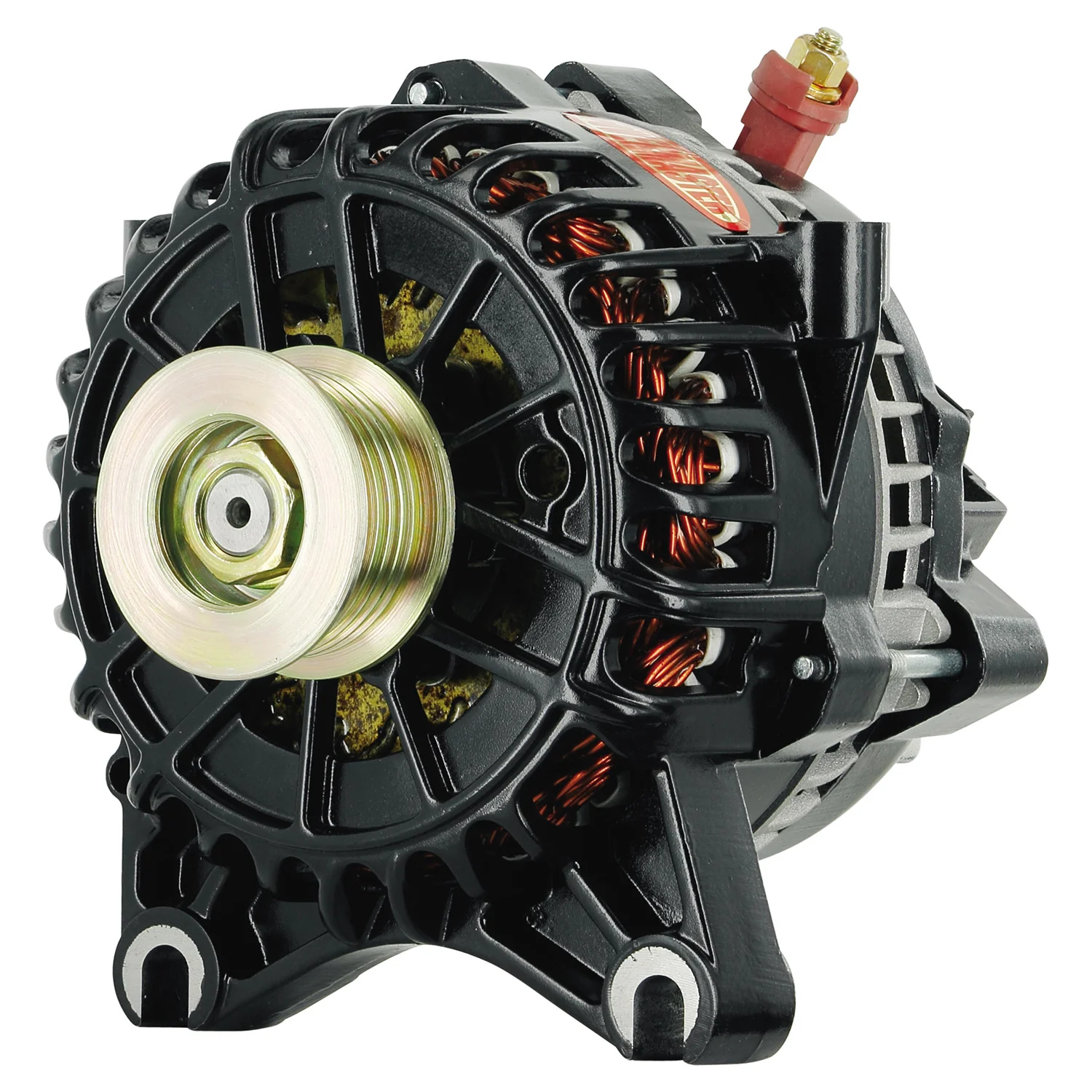 Powermaster 58315 Ford 6G Style Alternator 200 Amp Black