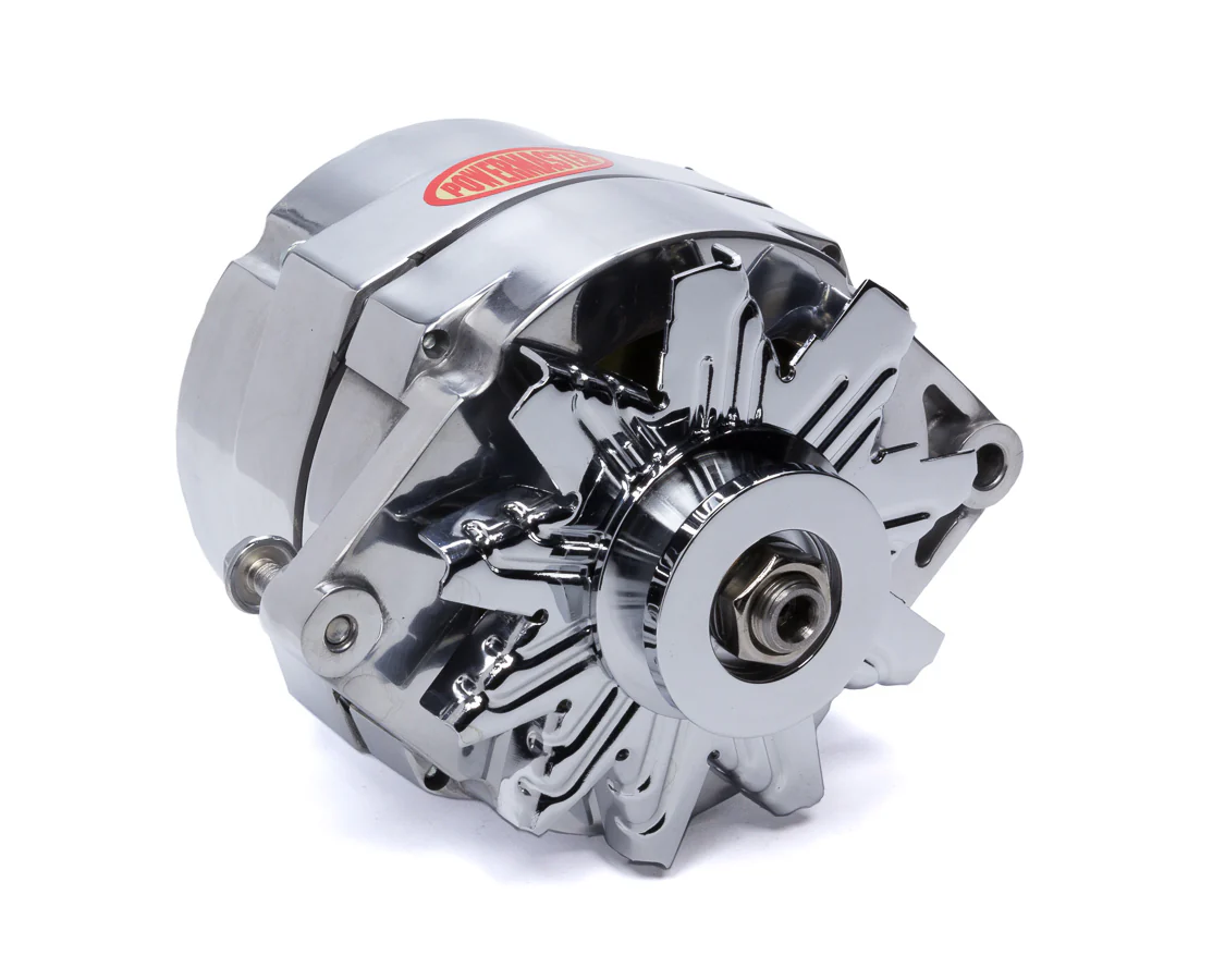 Powermaster 67127 Alternator GM 10SI  1V- Pulley 100 Amp Polished