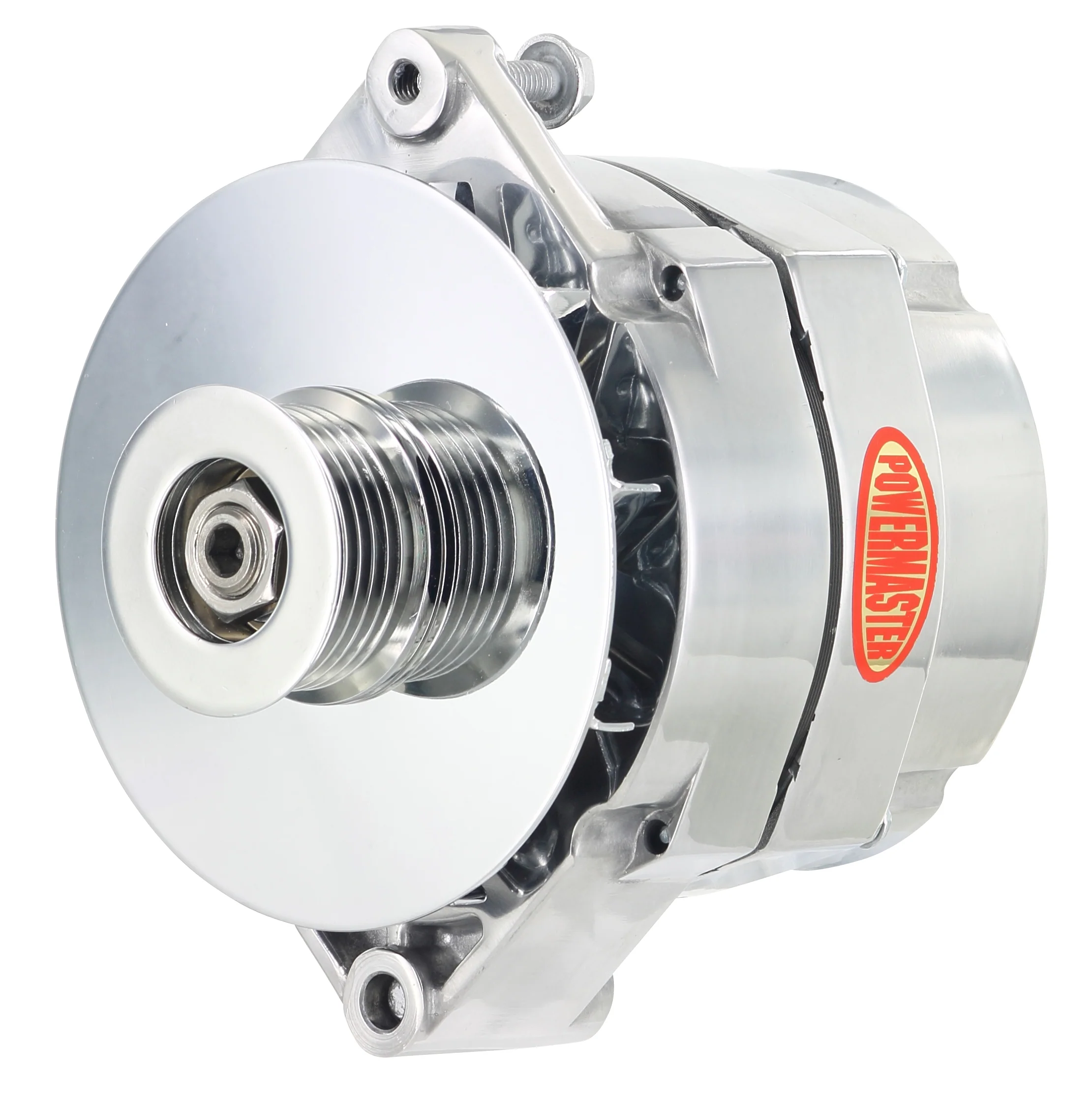 Powermaster 67293-364 Jeep Upgrade Alternator 150 Amp Polished w/ Baffle