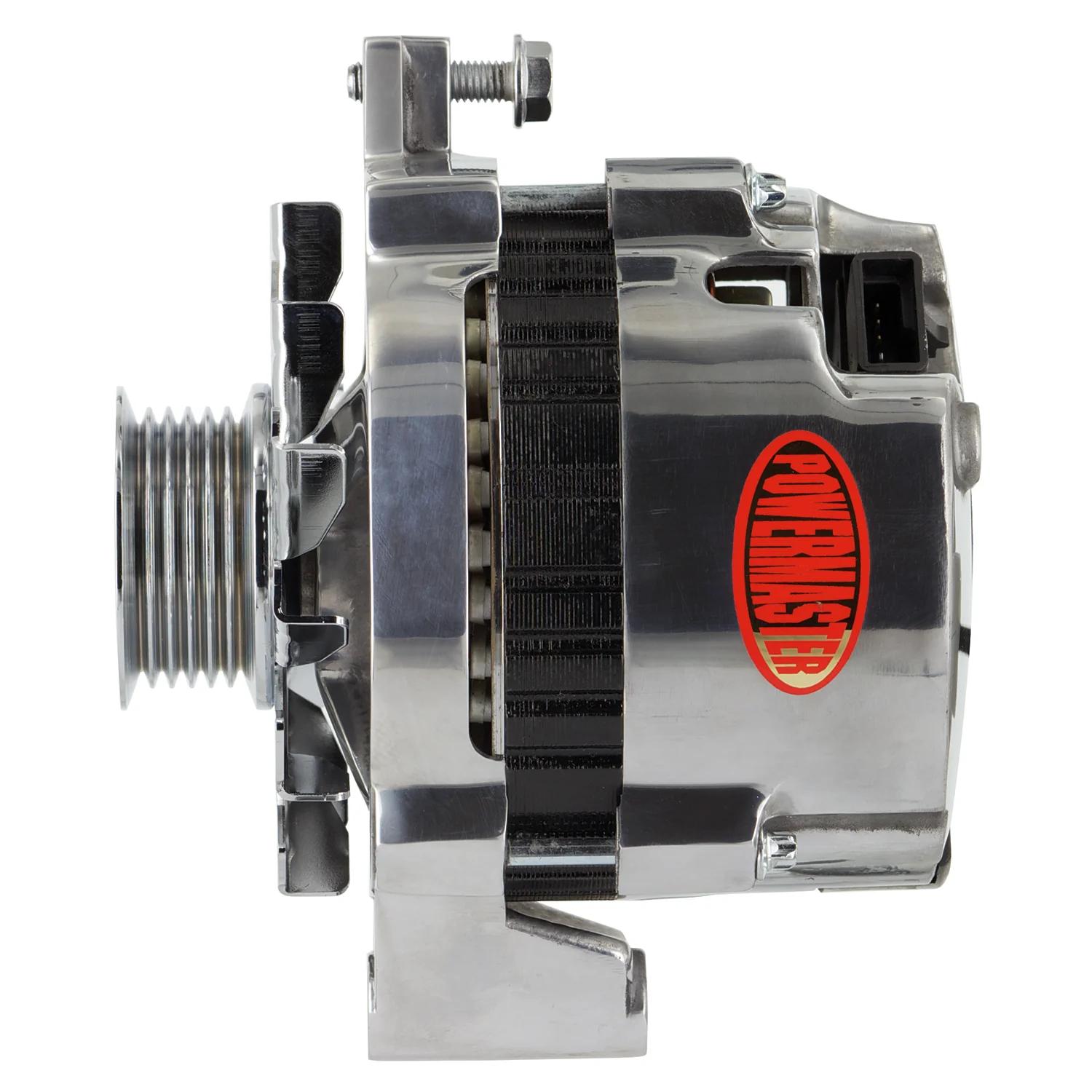 Powermaster 67402 GM CS130 Style Alternator 140 Amp Polished - Image 2