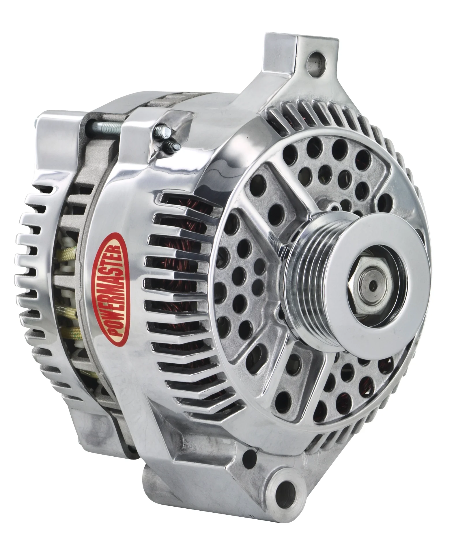 Powermaster 67771 Ford 3G Style Alternator 200 Amp Polished